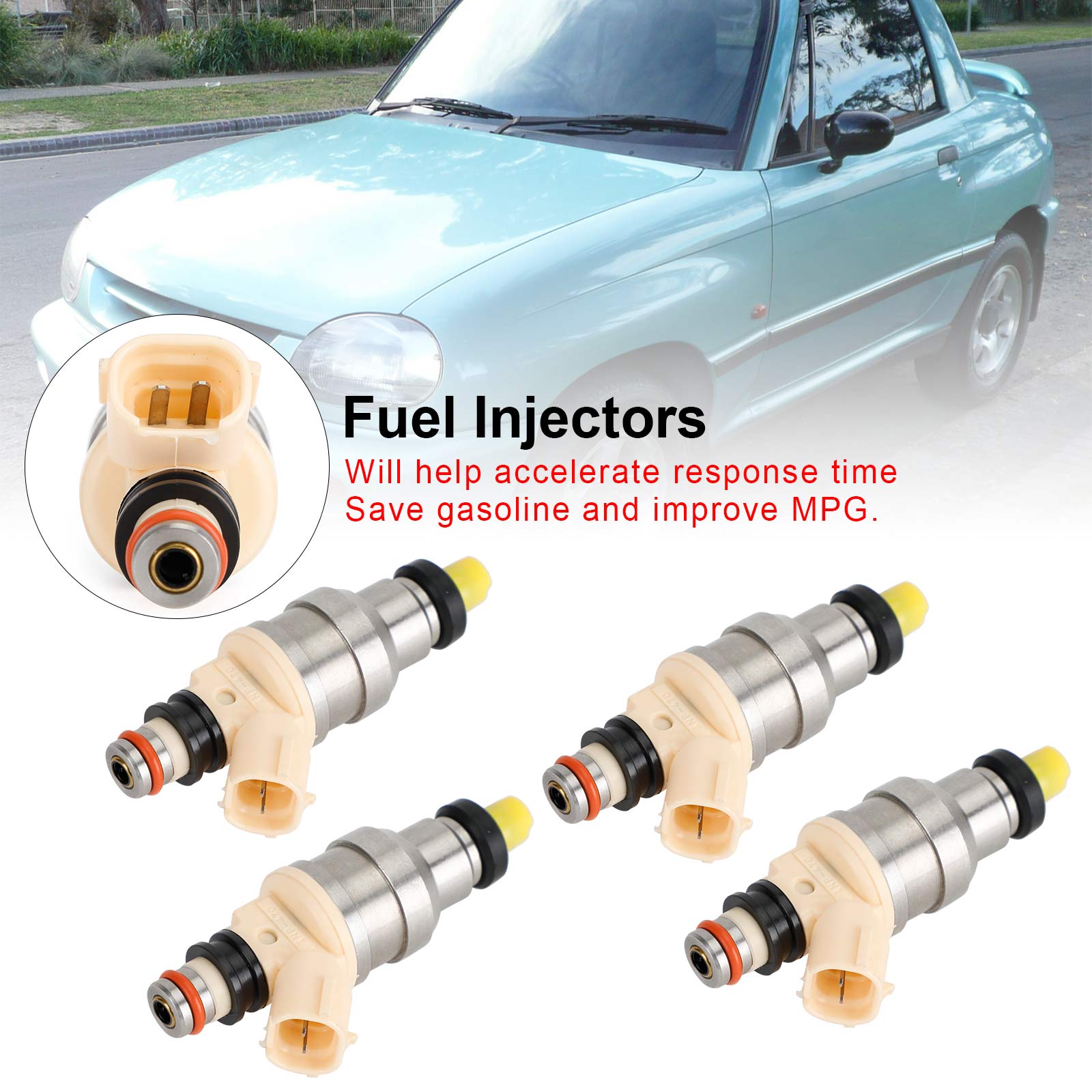 Injecteurs de carburant Suzuki Sidekick X-90, 1,6 l, pour Chevy Tracker, INP-470, 4 pièces