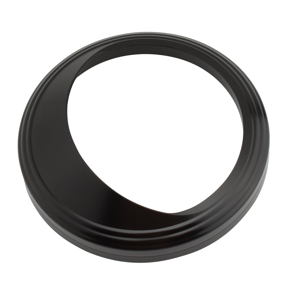 5" Snelheidsmeterbehuizing Toerentellerdekselbescherming voor Glide Softail Fat Boy Fxst Zilver