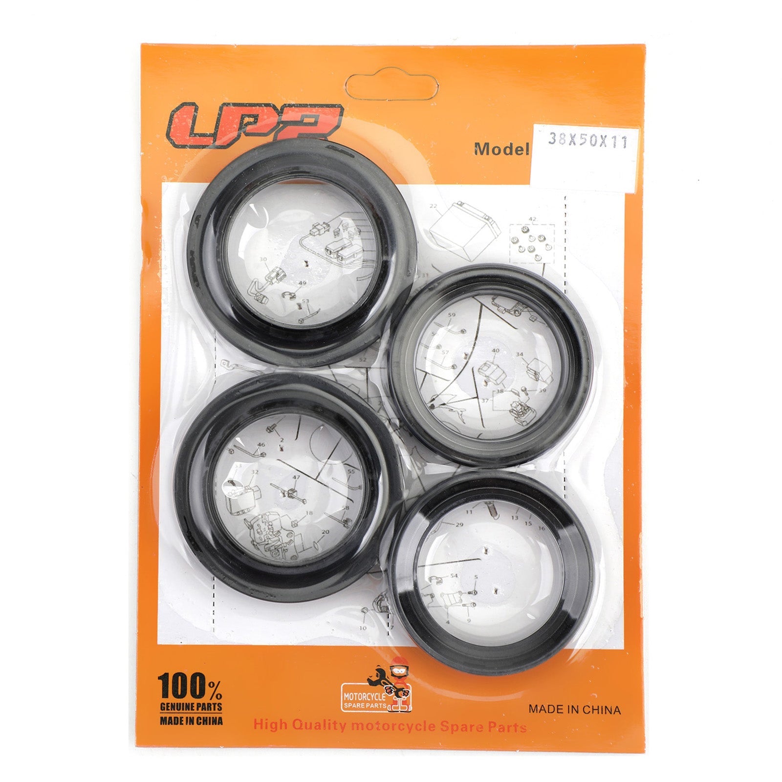 Sceau de joint de fourche avant Set Oil Dust pour Honda CR125R 1981 1982 1983 XR250R 1984 1985 Générique