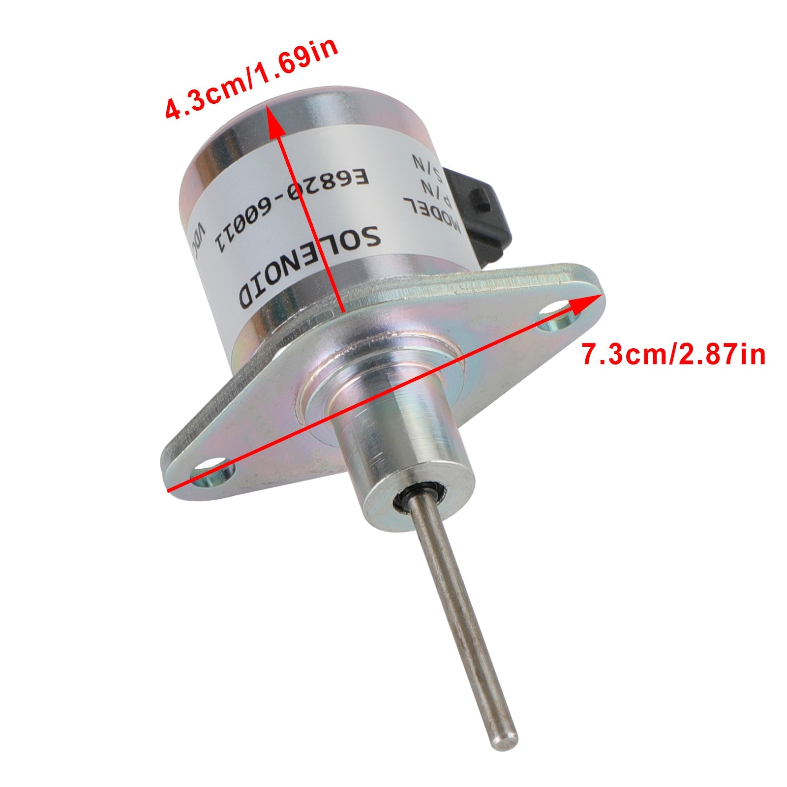 Kioti CK DK RX Tractor E6820-6001 Bränsle Stäng av magnetventil 12V