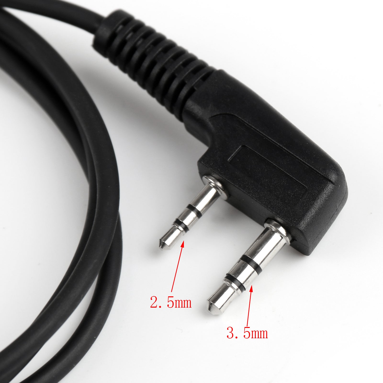 1x overhead hörlurar för Kenwood Puxing Wouxun Baofeng 2-vägsradio