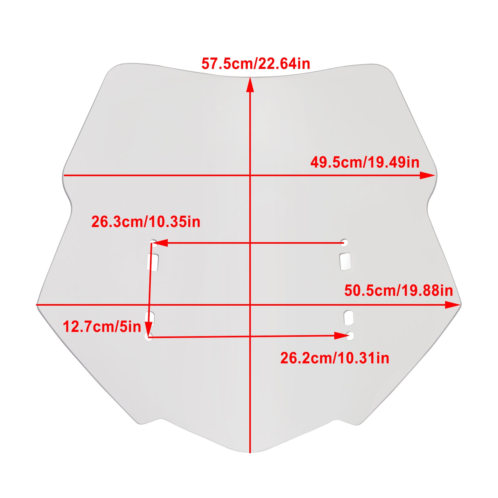 2018-2023 HONDA Gold Wing GL1800 23" Motorcykel vindruta vindruta