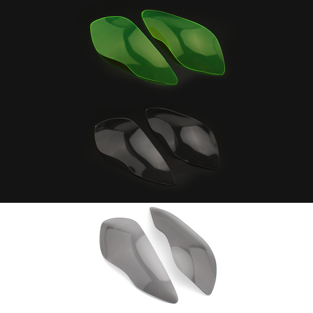 Cubierta de protección de lente de faro delantero para Kawasaki Zx-636R Zx-6R 09-18 Smoke Generic