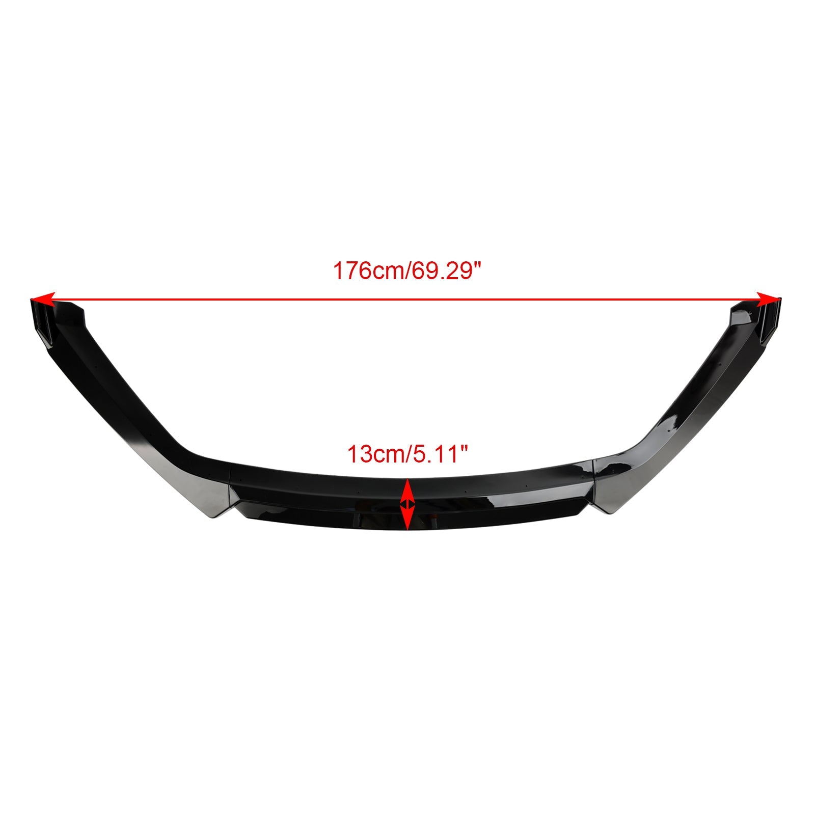2012-2020 Seat Leon 5F Glanzend zwarte voorspoiler Lipprestaties