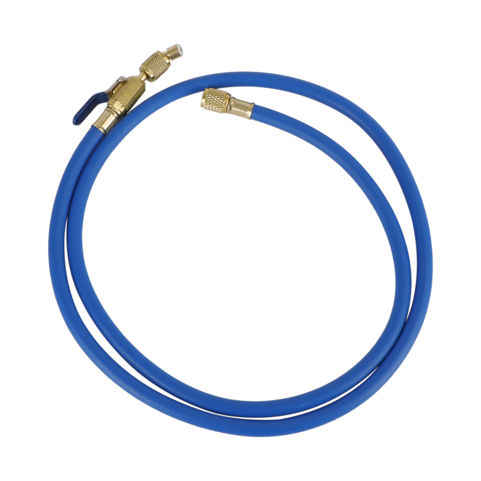 3x HVAC 1/4" SAE 600 PSI påfyllingsslanger med stengeventil AC-kjølemiddel R134A
