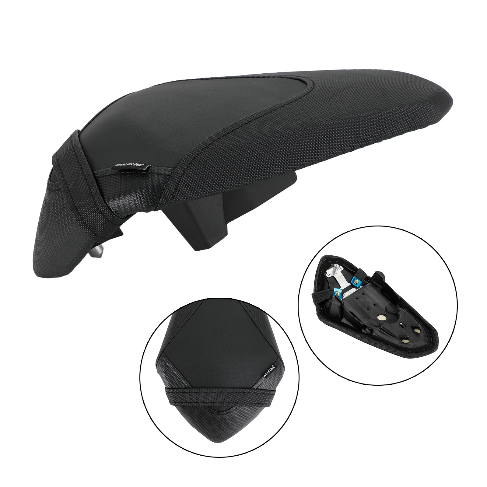 Bakre passagerarsäte Pillion Saddle Flat för Kawasaki Ninja 400 Z400 18-22