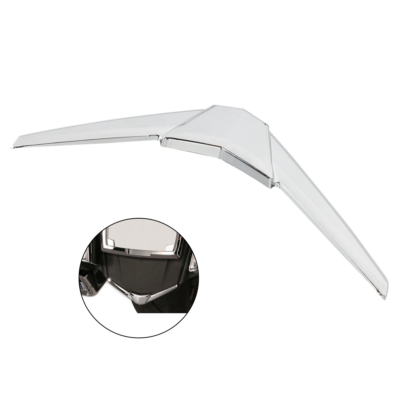 Chrome Achterspatbord Tip Trim Accent Case voor Honda Goldwing GL1800 1800 2018-2021