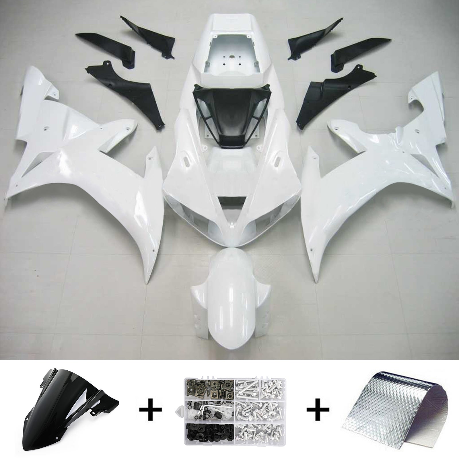 2002-2003 Yamaha Yzf 1000 R1 Kit de camence injection amotopart bodywork Plastic Abs # 101