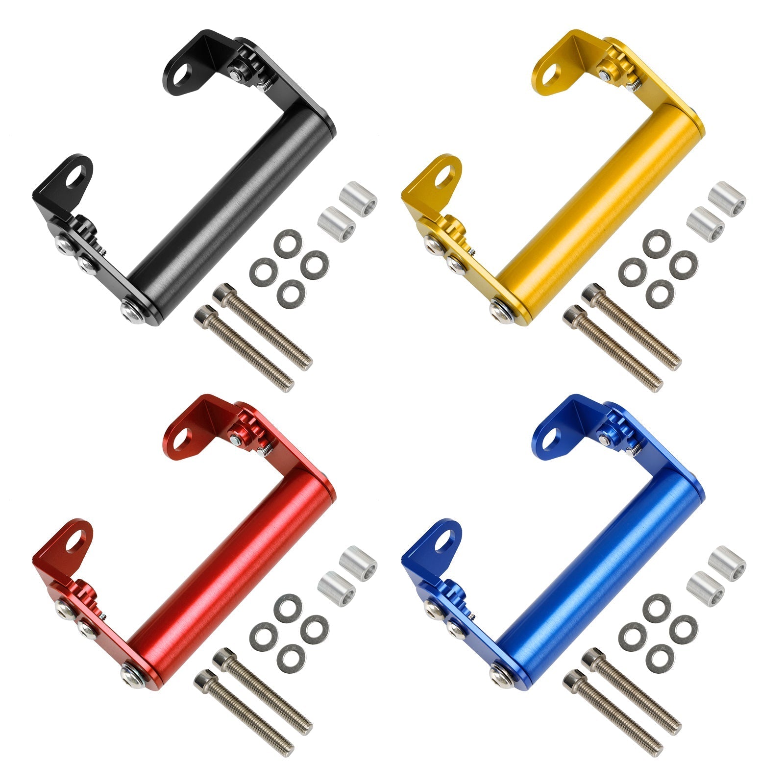 Suporte de navegação por telefone, suporte de extensão GPS 22mm para motocicleta de motocicleta vermelha