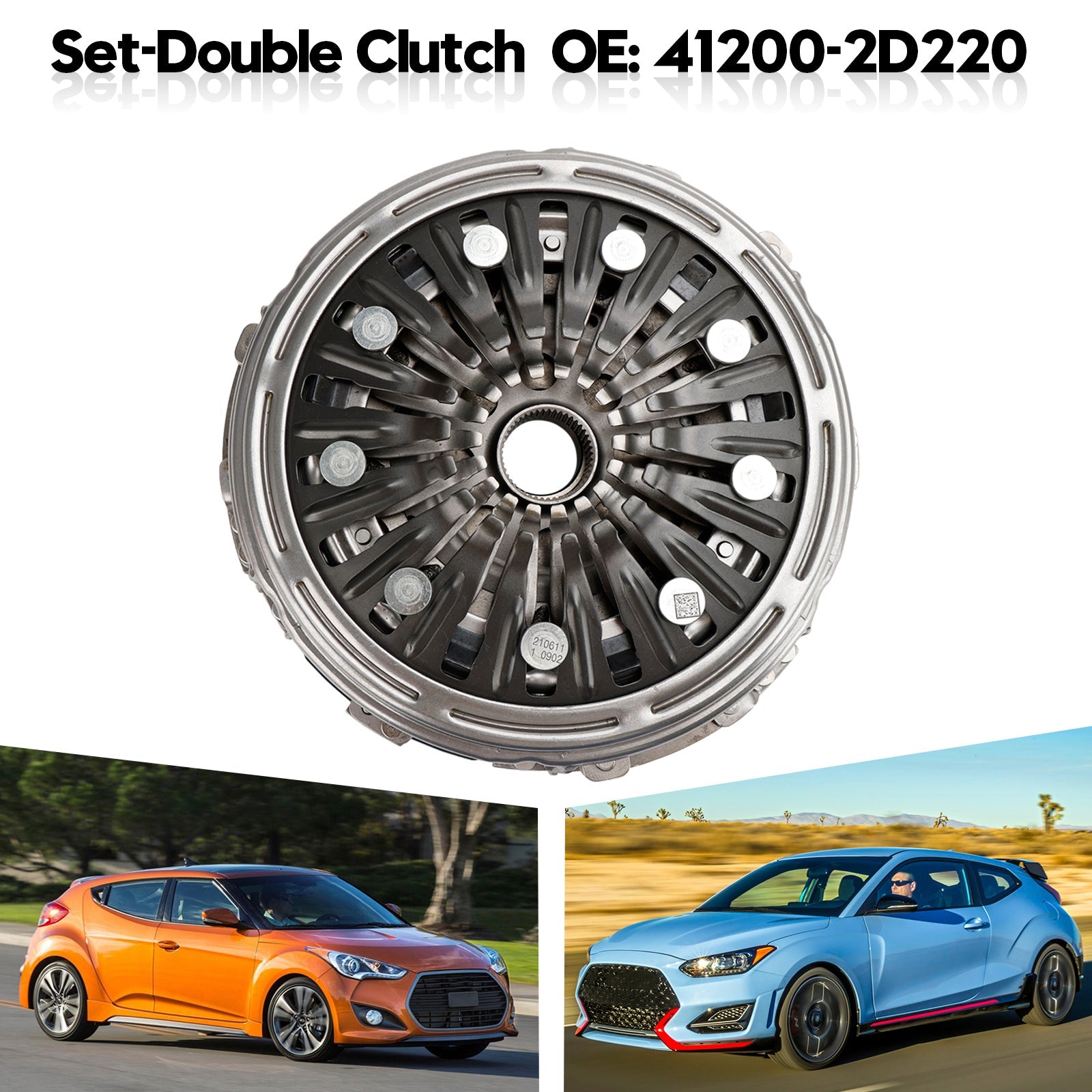 2016-2018 HYUNDAI TUCSON 1.6L 1591CC Set-dubbele koppeling 41200-2D220 41200-2D101