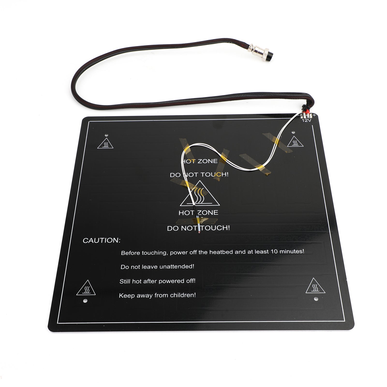 Plataforma de cama caliente de aluminio de 310 x 310 x 3 mm para impresora 3D CR-10 10S &Cable