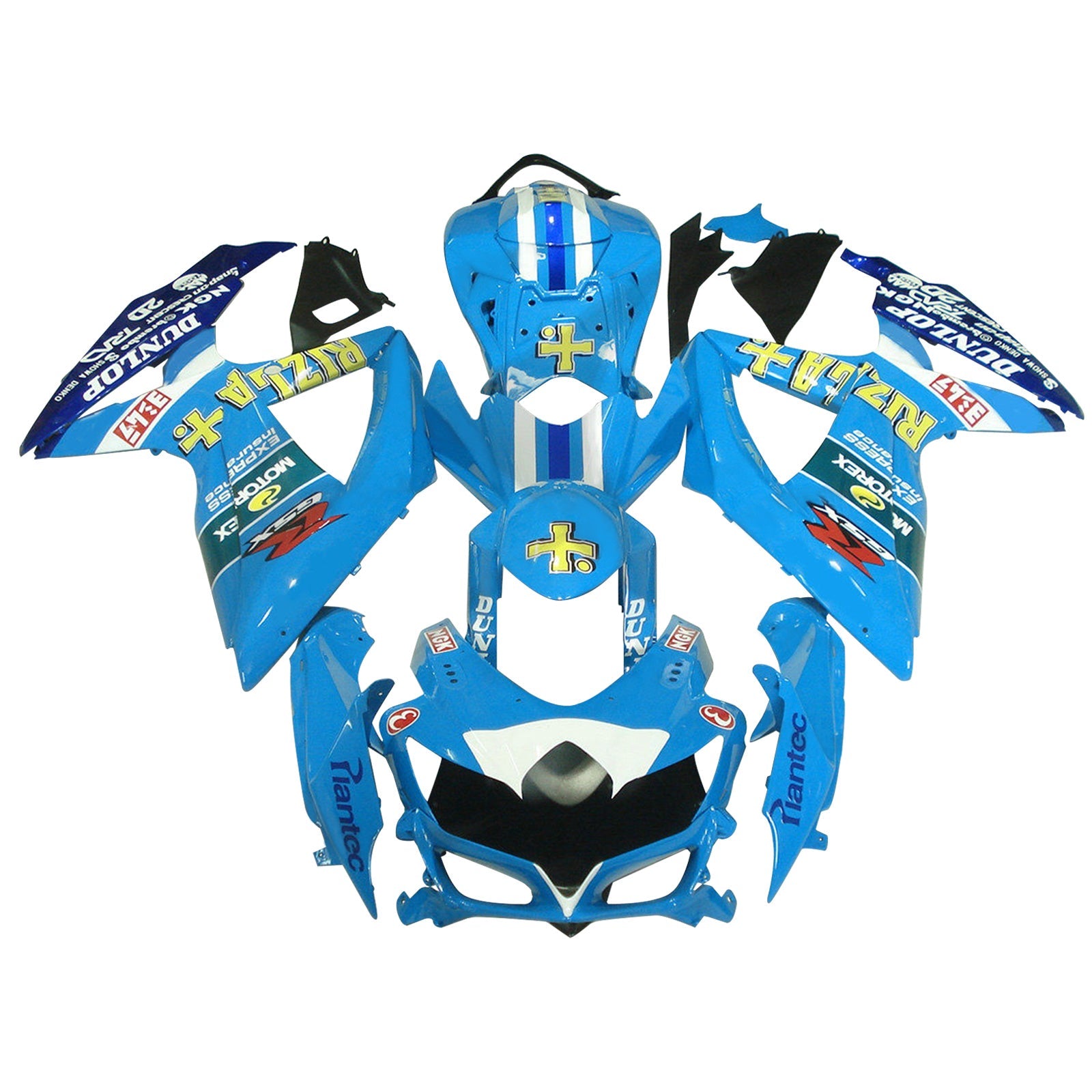 2008-2010 SUZUKI GSXR600 GSXR750 Amotopart RIZLA INJECTION Fairing Bodywork Set #36