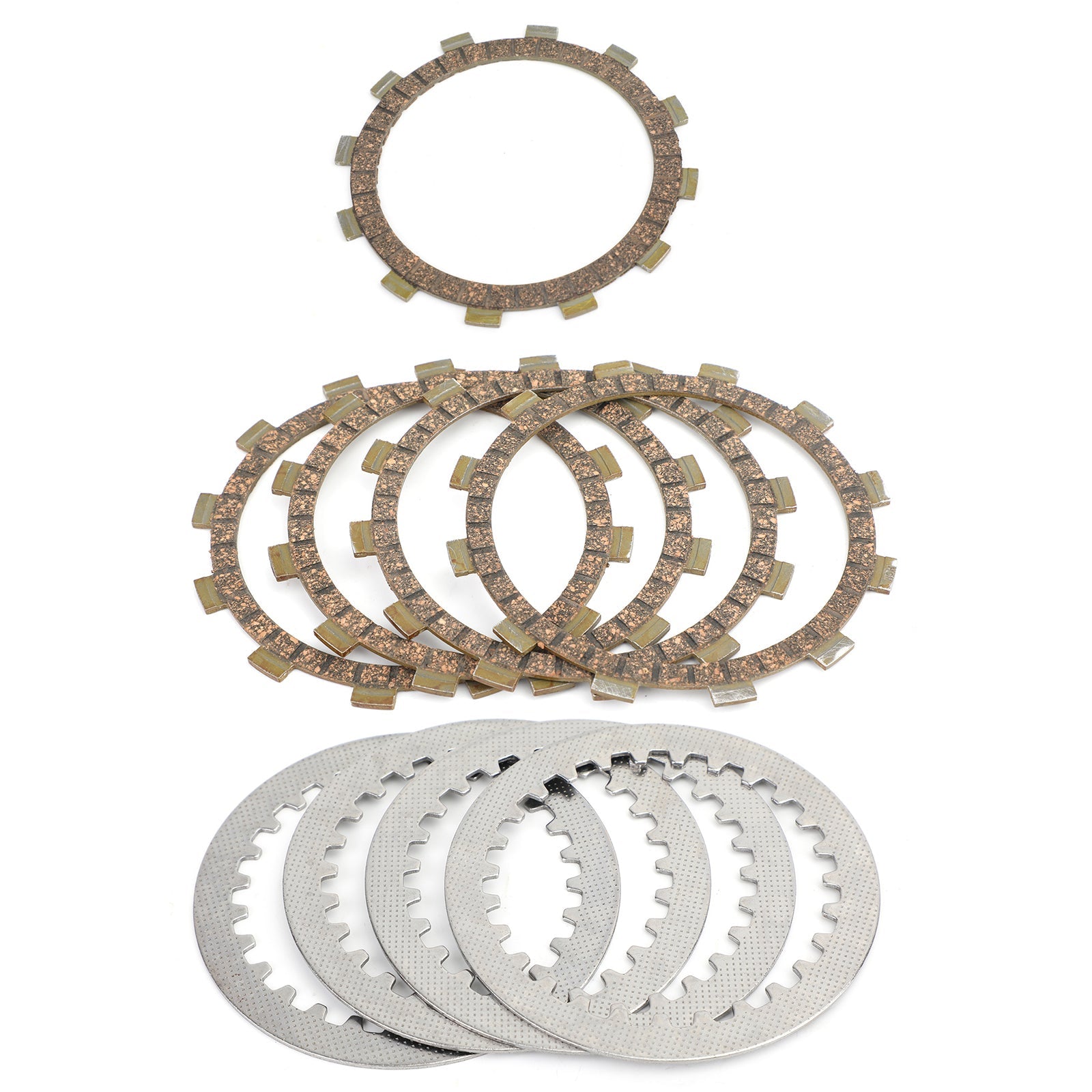 Kopplingssats stål & Friktionsplattor för Yamaha XV XVS 125 250 Virago 1997-2017 Generisk