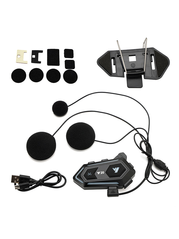 Helm Bluetooth oortelefoon Headset Draadloze speler Universeel Y20 voor motorfiets