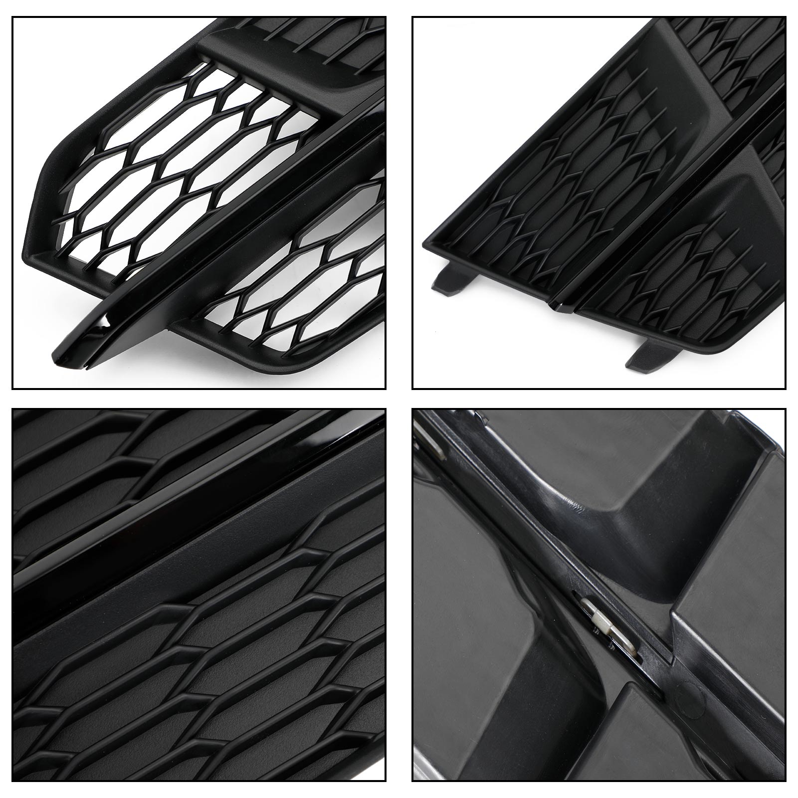 2016-2018 Audi A6 C7 S-Line Front Bumper Lower Grille Grill Matt Black