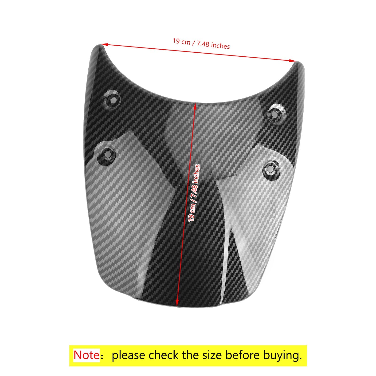 Poretík svetlometov čelného skla pre BMW R Nine T 14-17 Generic uhlíka