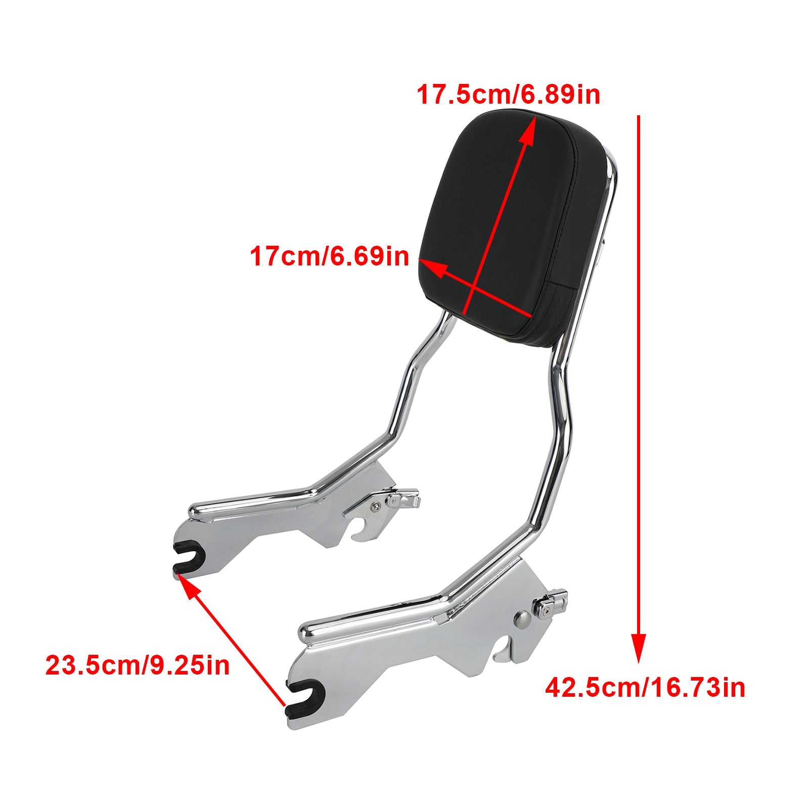 Rua Bob Fxbb Sofrail Slim Flsl Deluxe FLDE Passageiro Sissy Bar Backrest