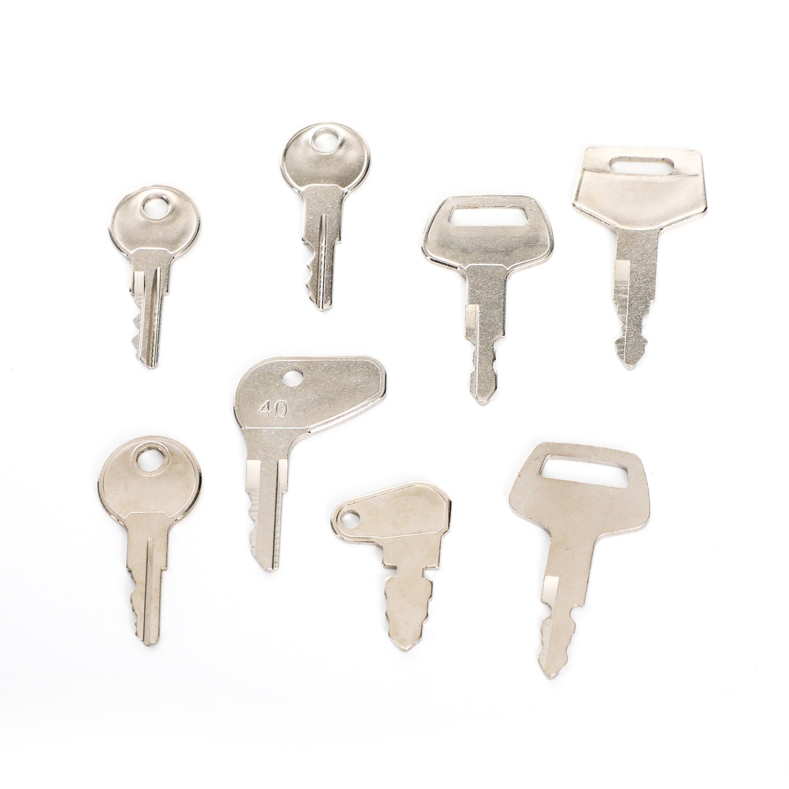 Jeu de clés de contact pour matériel de construction lourd, 42, pour boîtier KOMATSU JD JCB Kubota