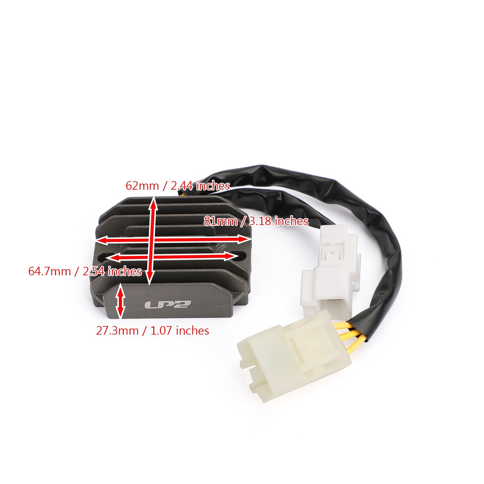 Spenningsregulator likeretter for Piaggio Vespa LX Fly Liberty 125 150 2006-2017 generisk