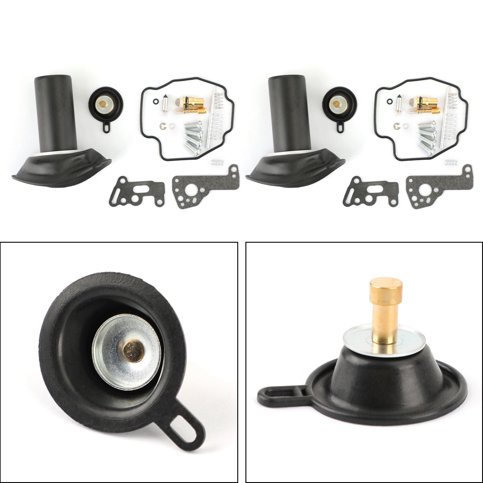 Kit de reparo de carburador de 2set Diafragma para Yamaha virago 535 xv535 1990-01 genérico