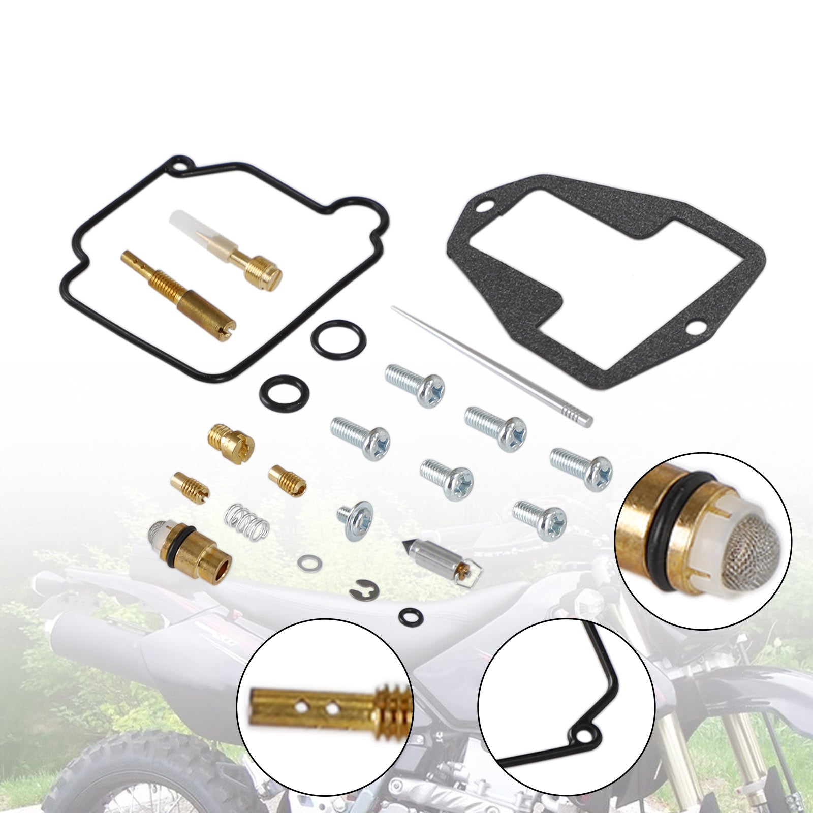 Kit de reparación y reconstrucción de carburador Suzuki DRZ250 DR-Z250 2001-2007