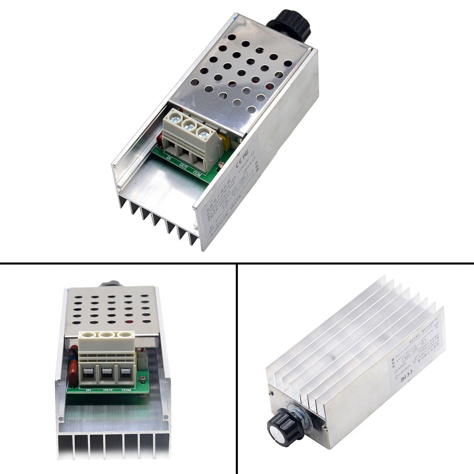 AC 110-220V 10000W SCR SCR Motor Rýchlosť regulátora Voltov regulátora Stmier Termostat