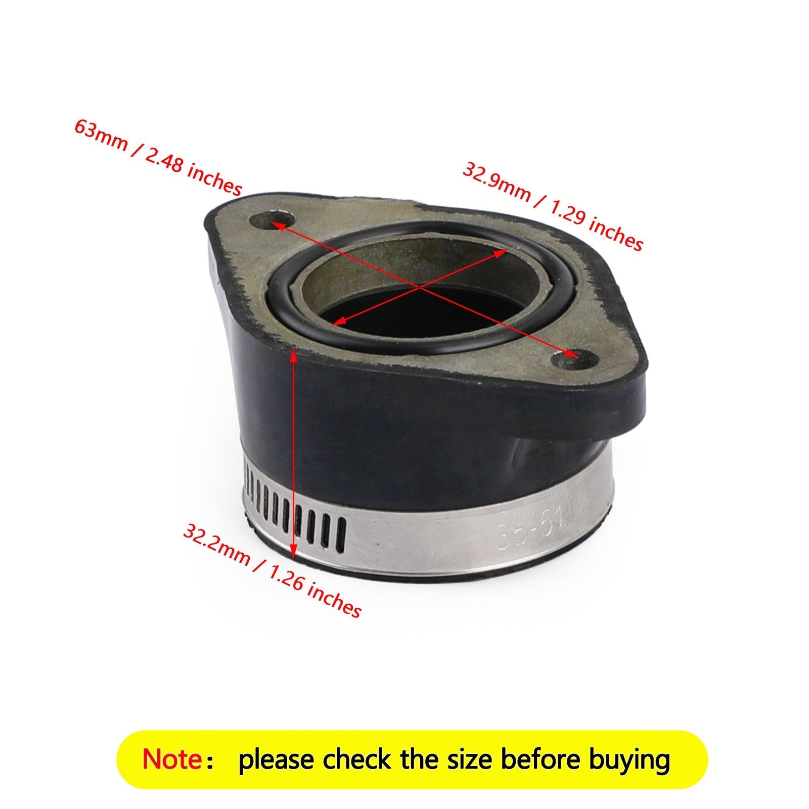 Inntak Carb Boot Flens Fit for Honda TRX300EX TRX300X 1993-2009 16211-HC0-003 Generisk