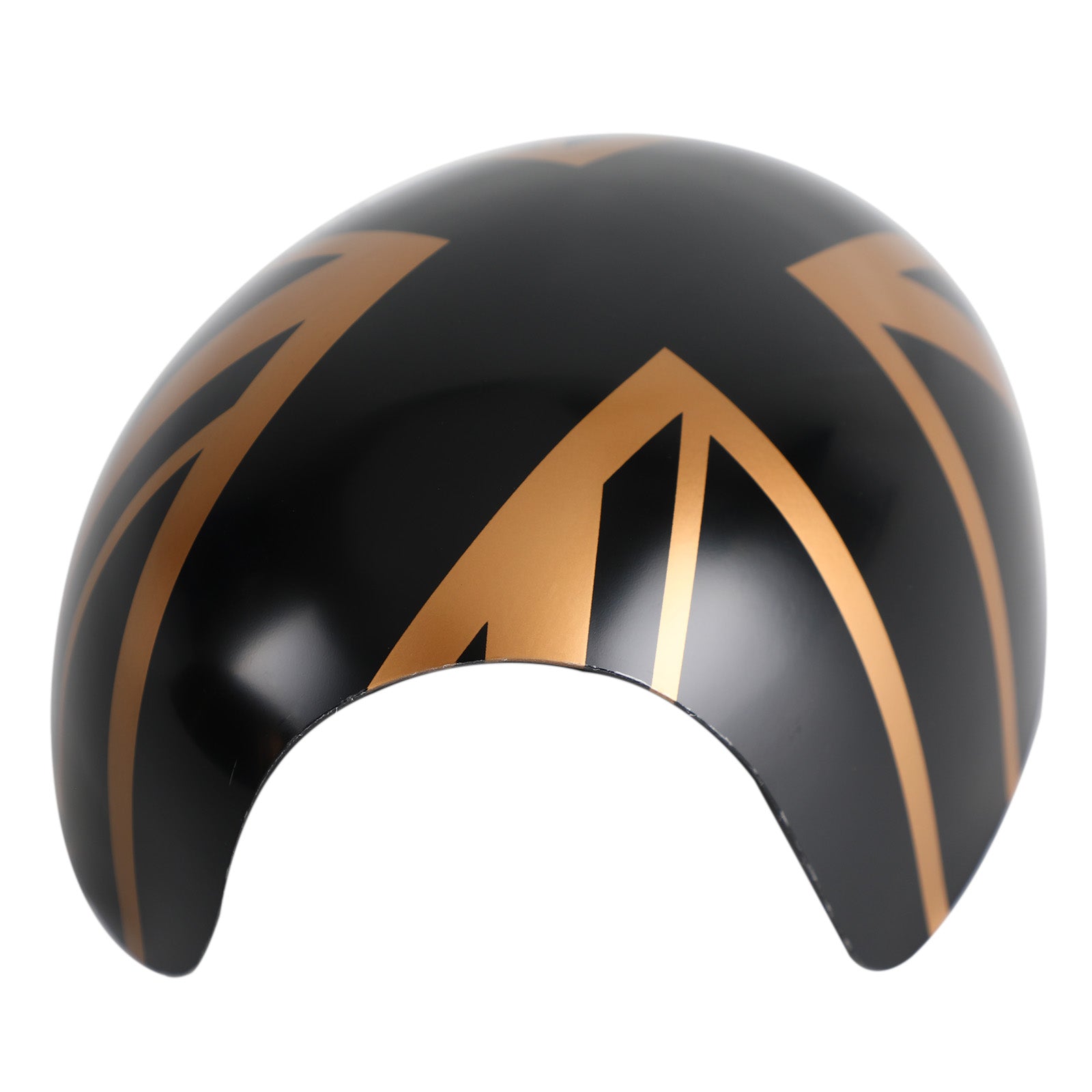 2 x Union Jack UK Flag spiegelkappen voor MINI Cooper R55 R56 R57 zwart/goud