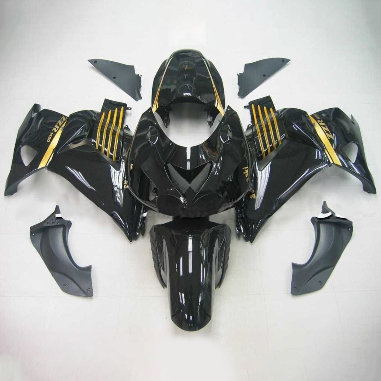 2006-2011 Kawasaki ZX14R Kit de camerage d'injection de camers de carrosserie en plastique