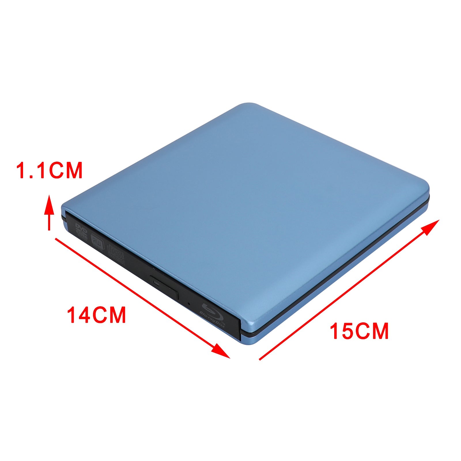 Blu Ray Burner Slot no USB Externo BD-R BD DVD CD RW Disc Writer Movie Player