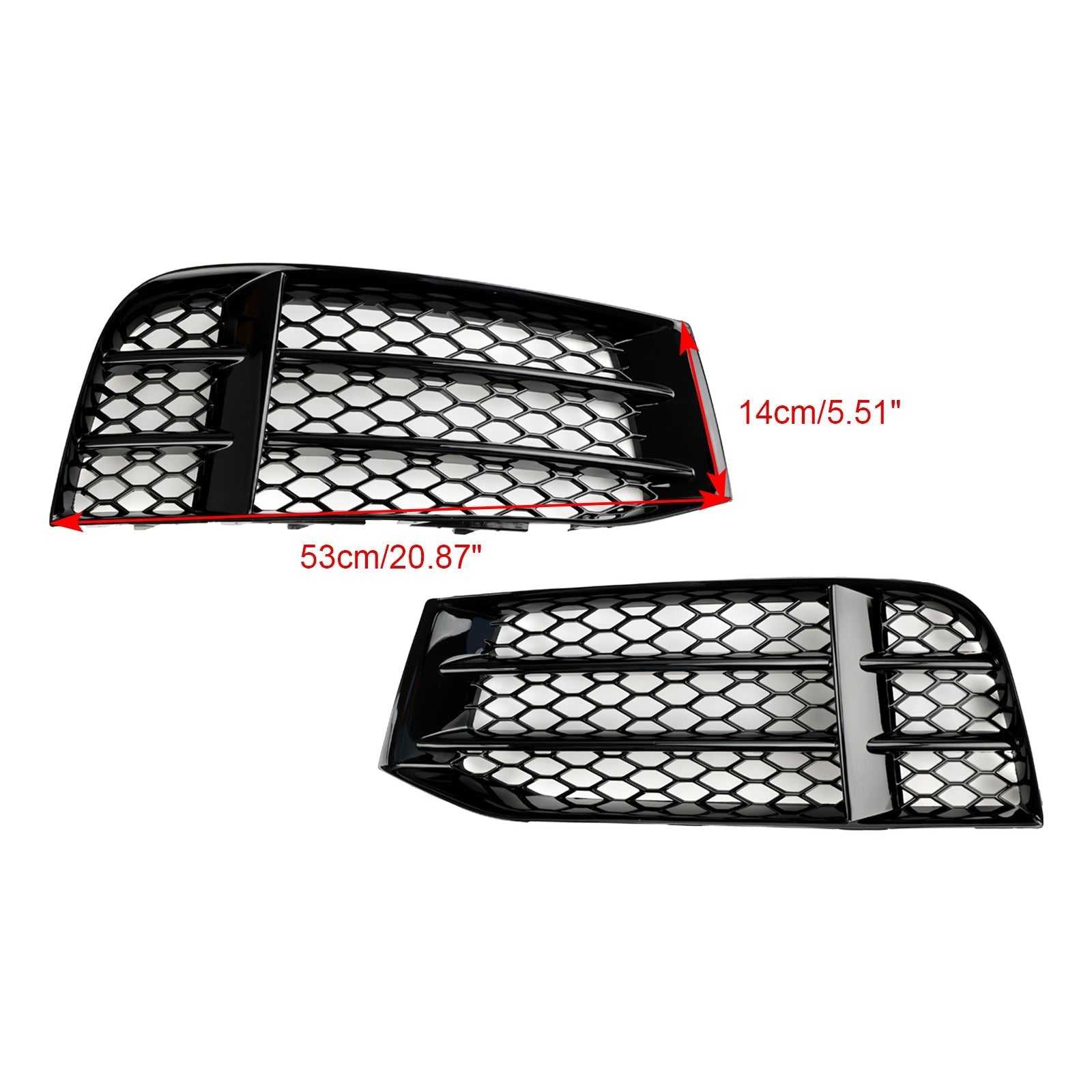 2013 2014 2015 2016 AUDI RS5C CABRIOLET QU. Grille de couverture de phare antibrouillard inférieur de pare-chocs avant