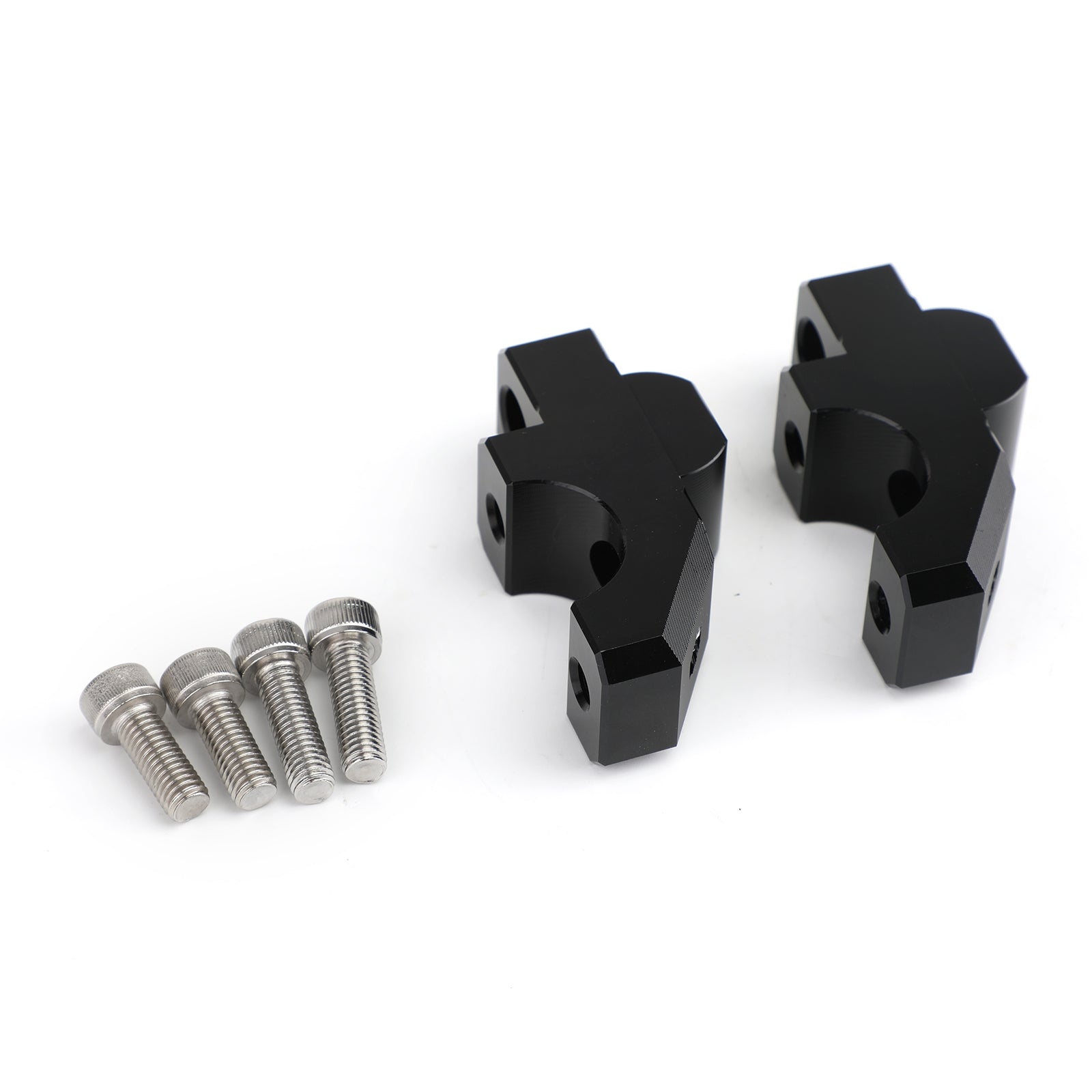 ÉLÉVATEURS DE BARRE DE GUIDON NOIR BARBACK POUR YAMAHA MT09 TRACER 900 GT FJ09 2015-2019