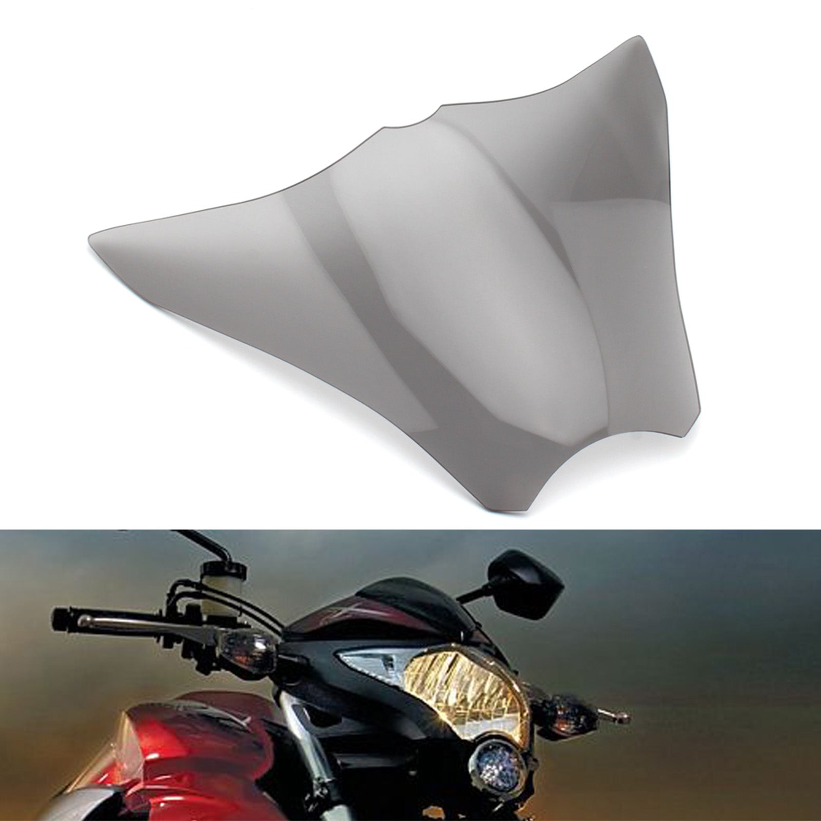 Protector de lente de faro delantero, lente de lámpara apta para Honda Cb1000R 08-17, humo genérico