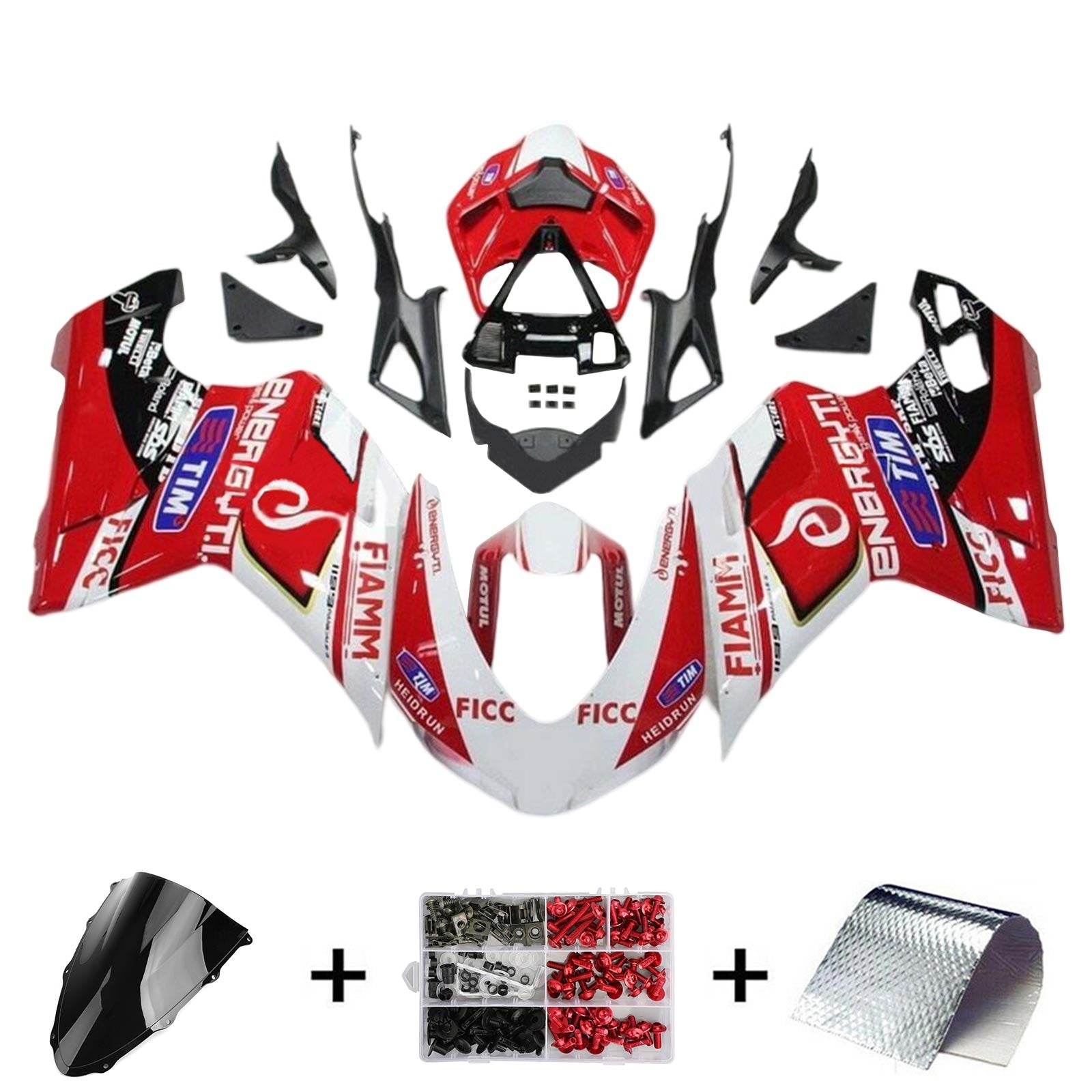 2015-2020 DUCATI 1299 959 Kit de carénage Kit de carrosserie Plastique Abs
