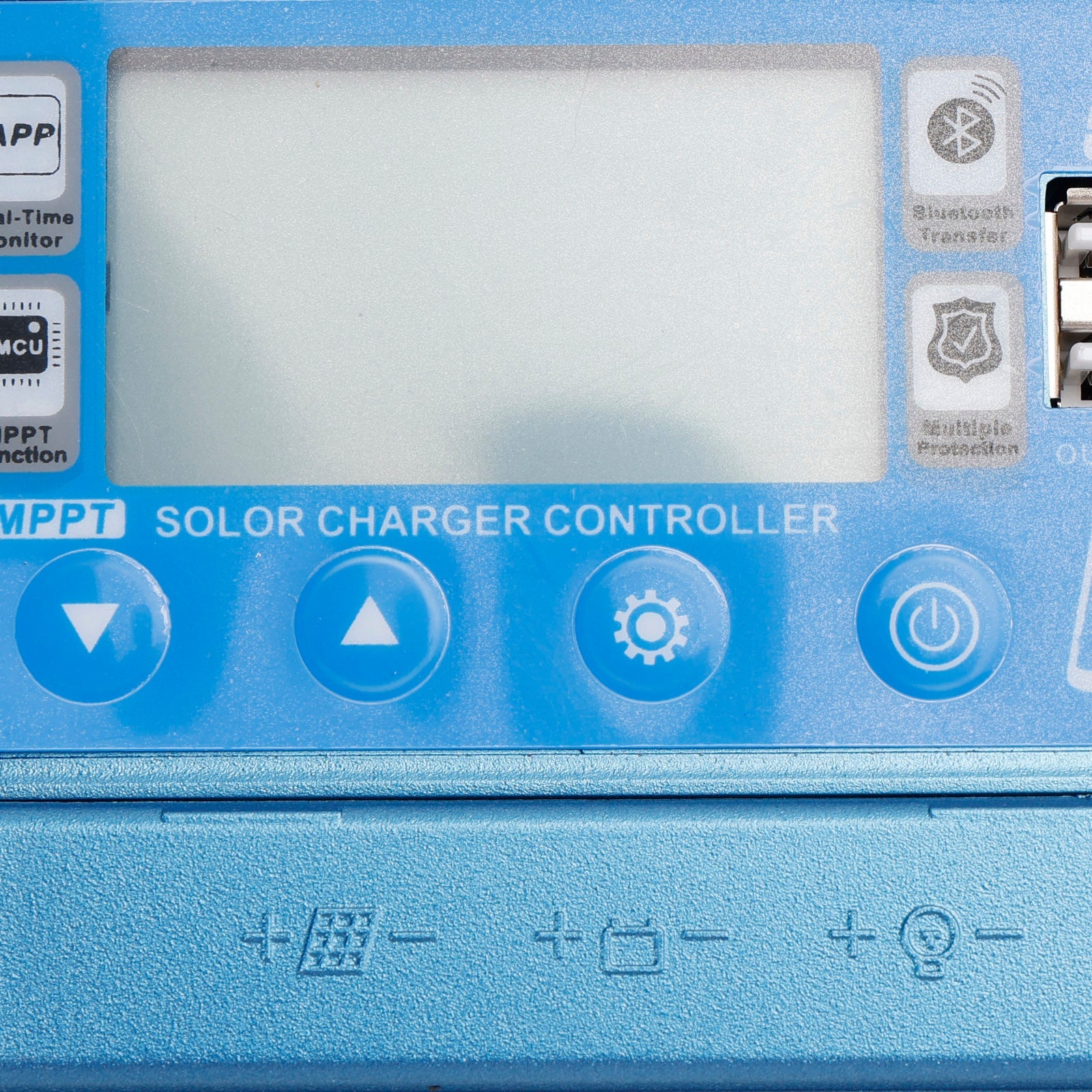 30A/40A/50A/60A MPPT Bluetooth APP contrôleur de Charge solaire chargeur 12V-60V or