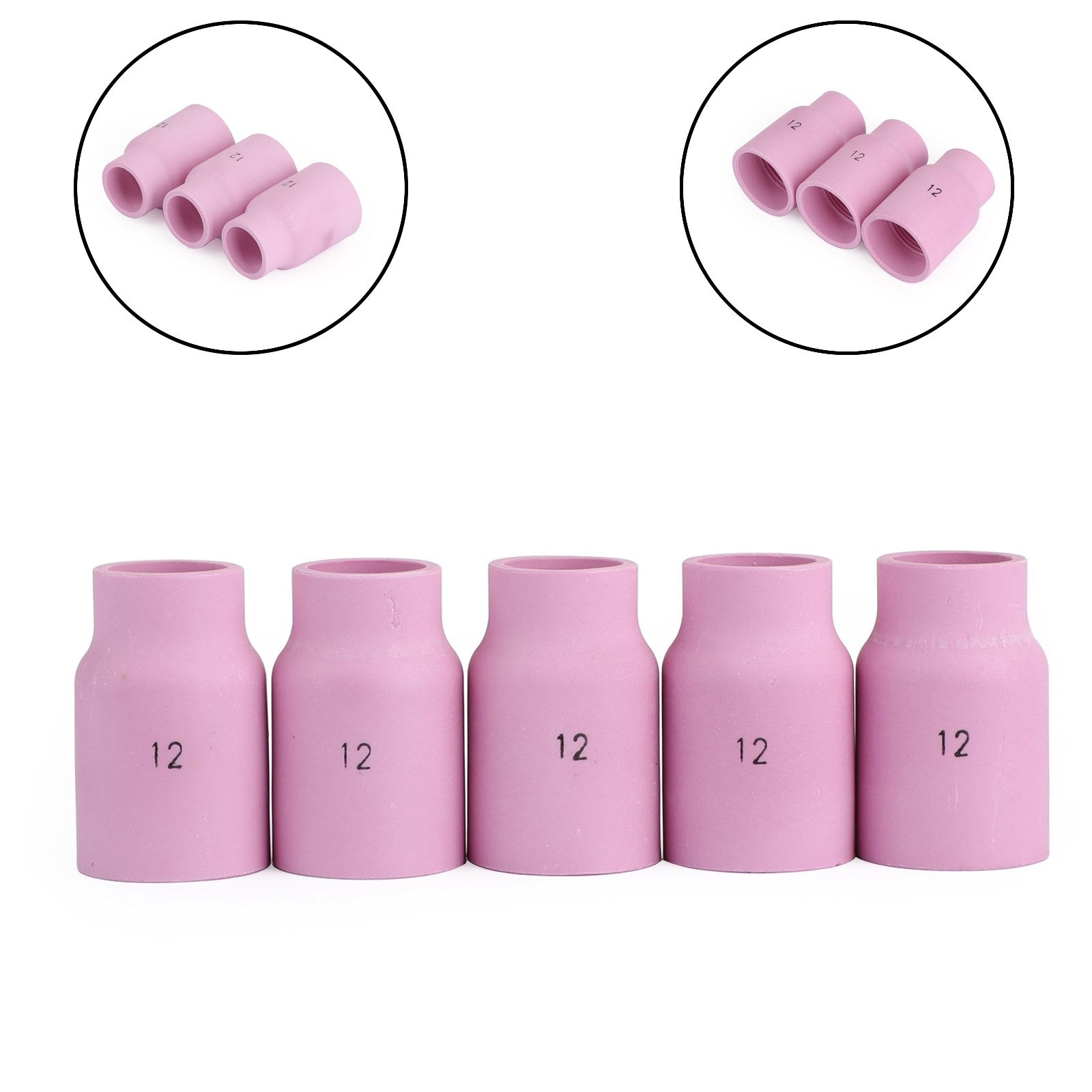 5pcs grand objectif à gaz tasse en céramique 53N87 # 12 TIG Souding Torch