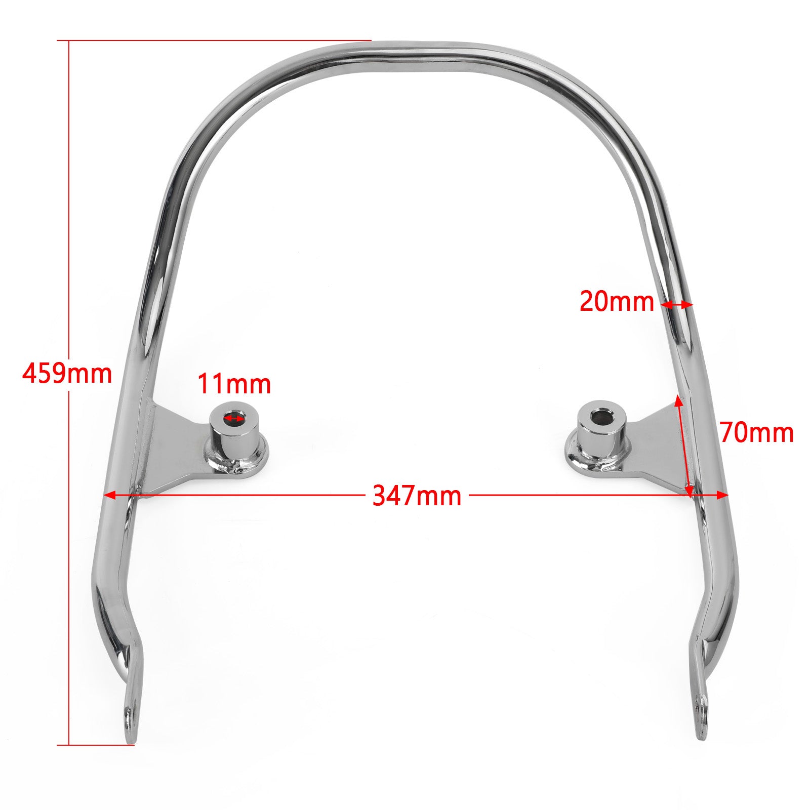 Chrome Passenger Handle Grab Rear Hand Bar for Kawasaki Z650 RS Z650RS 2021-2023 Generic FedEx Express