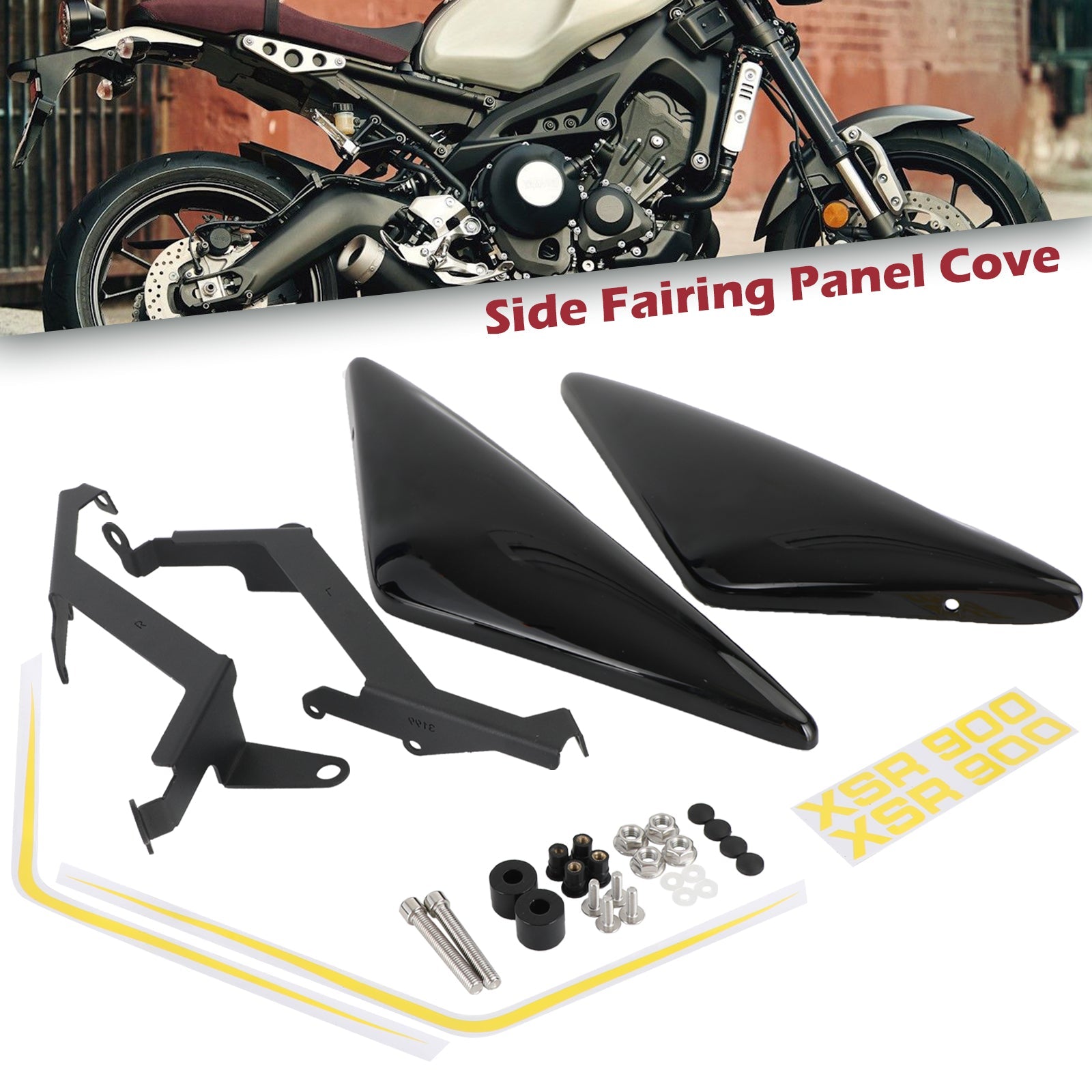 SLAG SIDA FÖRFARANS SEAT RAMMÄNNING FÖR YAMAHA XSR 900 2016-2021 GENERISKA