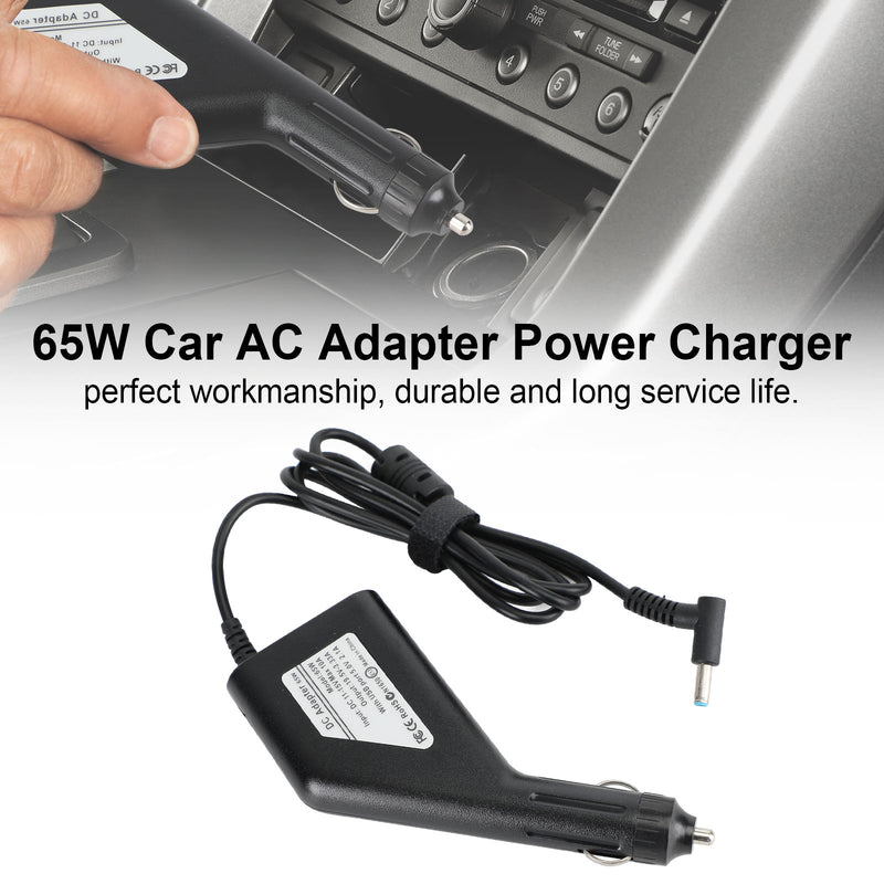 HP Laptop Notebook 4.5x3.0mm 19.5V 3.33A 65W Car AC Adapter Power Charger
