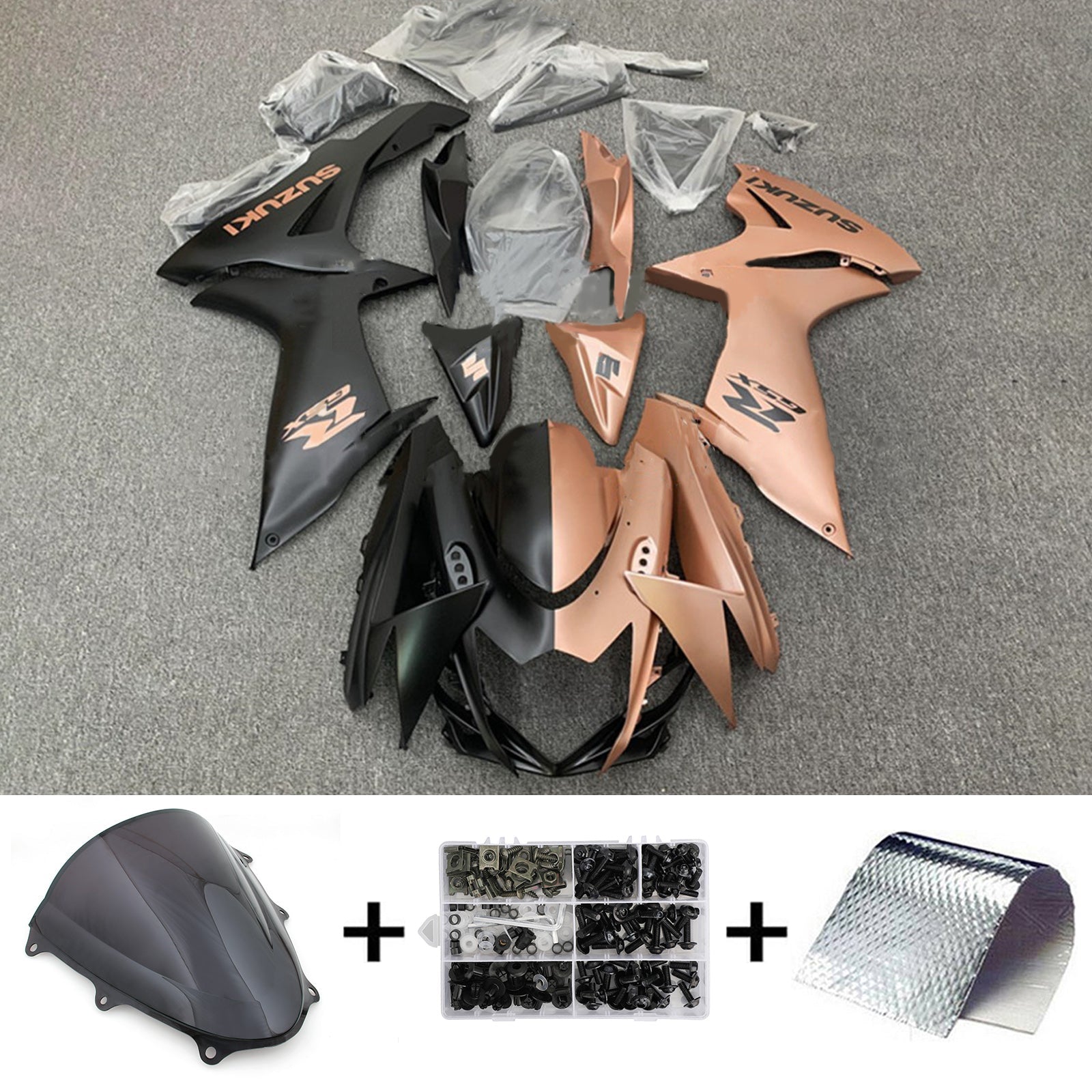 2011-2024 Suzuki GSXR 600/750 K11 Kit de carénage injection Amotopart Bodywork Plastic Abs # 101