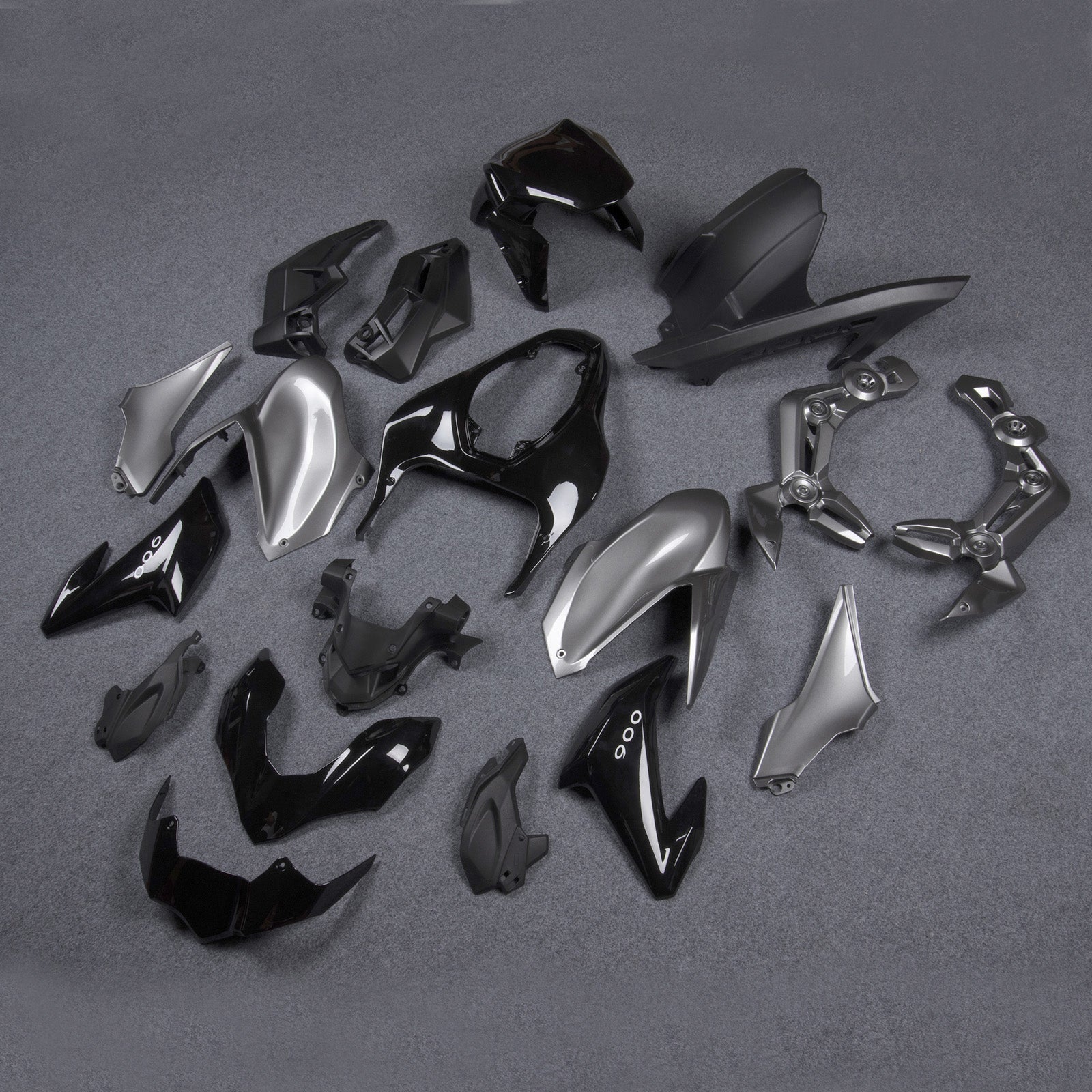 2017-2019 Kawasaki Z900 sølv svart injeksjon plast karosseri generisk