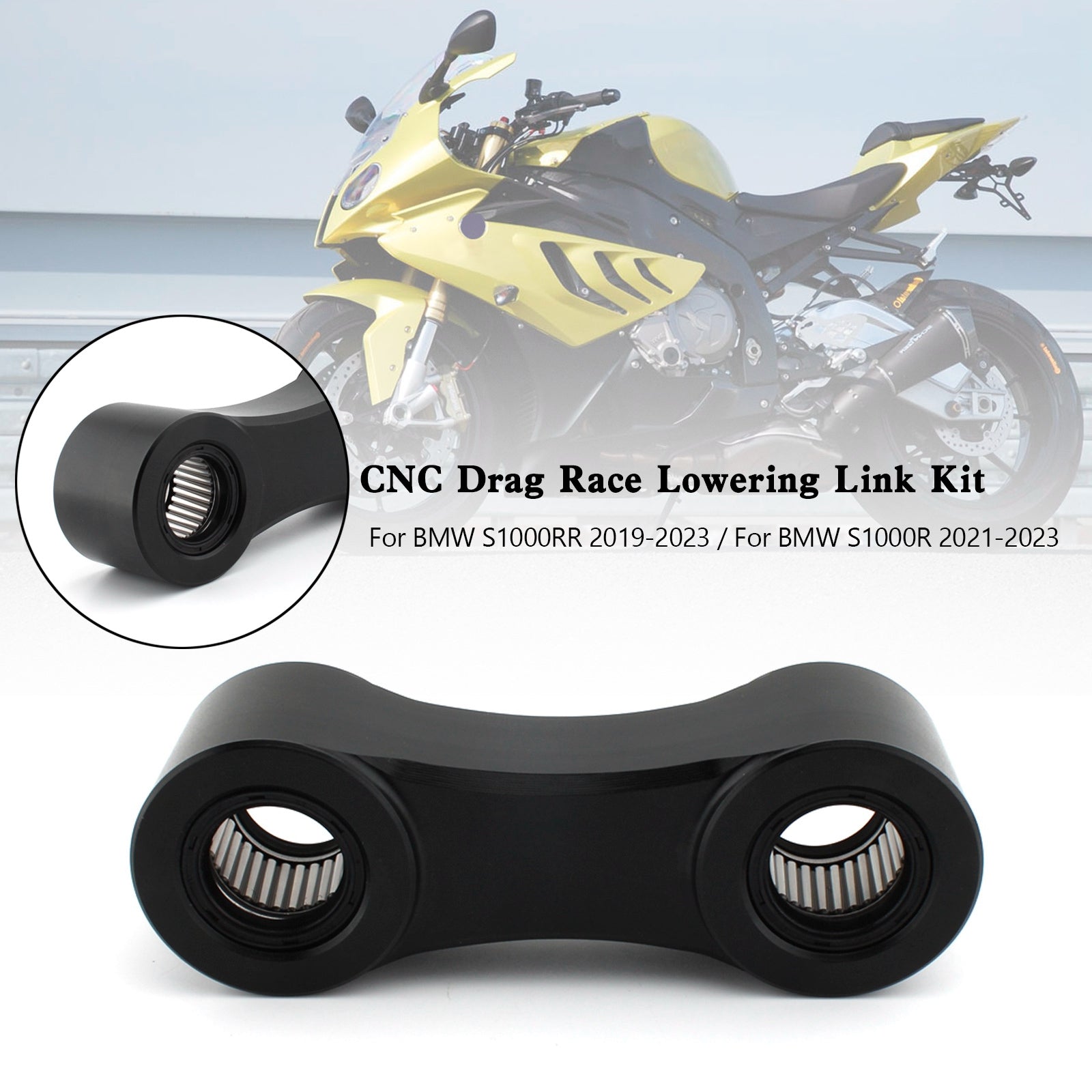 Kit de maillons d'abaissement de course de traînée en aluminium CNC, pour BMW S1000RR S1000R 2019 – 2023
