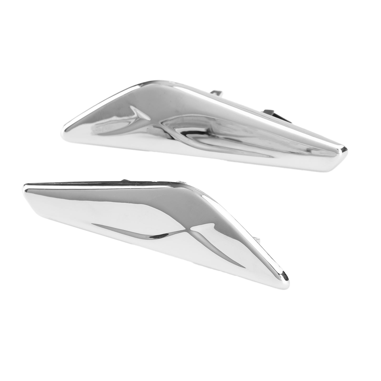 Paar Chrome Front Side Spatbord Trim Finisher 51117338569/570 Voor BMW F25 F26 X3 Generiek