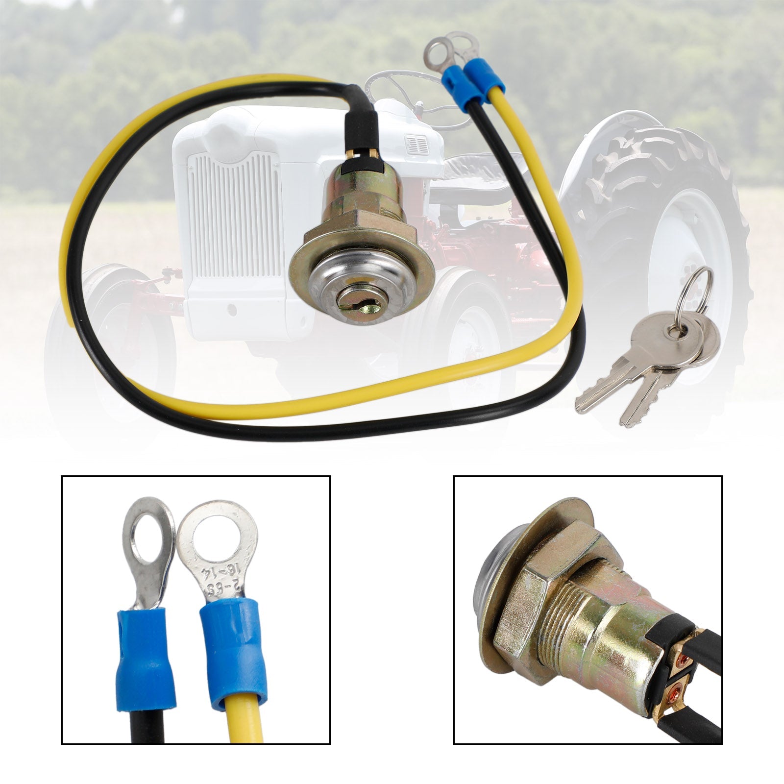 Llave del interruptor de encendido 8N3679C para Ford Tractor NAA 2N 8N 9N 4000 2000 900 800 502