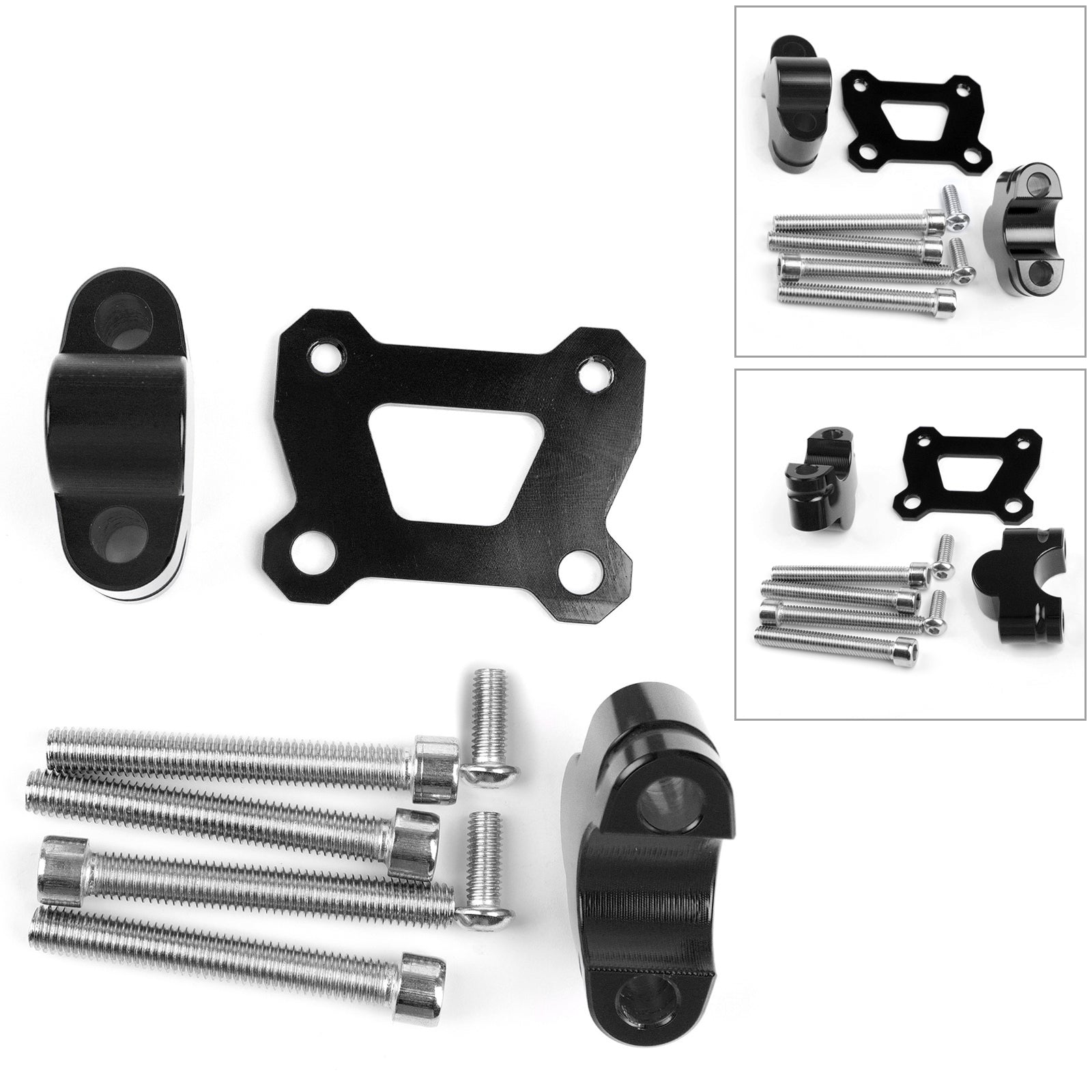 Yamaha Tracer 700 MT07 Moto Cage 2014-2018 Risers de guidon noir