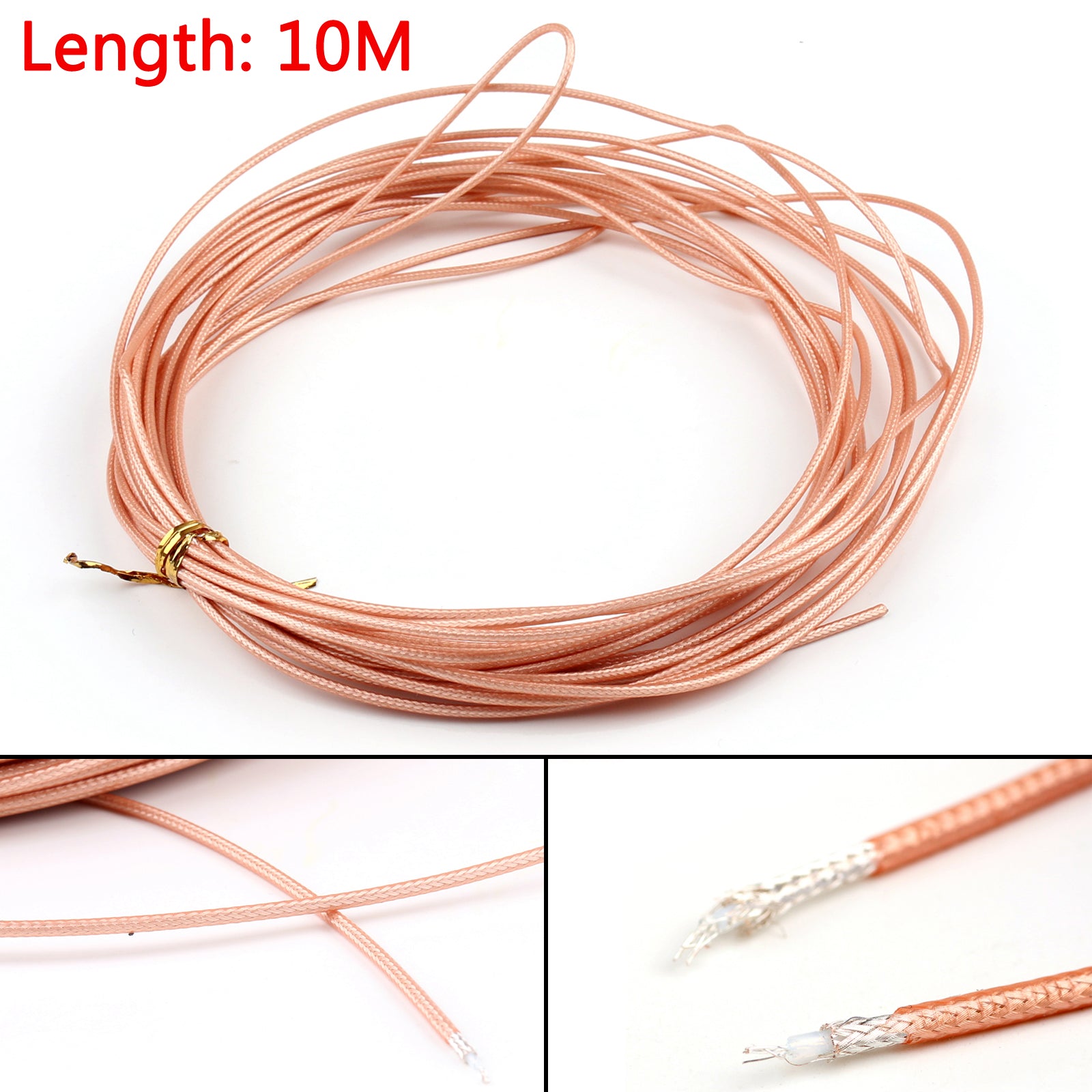 RG316 RF Coax Coaxial Cable Connector 50OHM M17/113 Skjermet pigtail