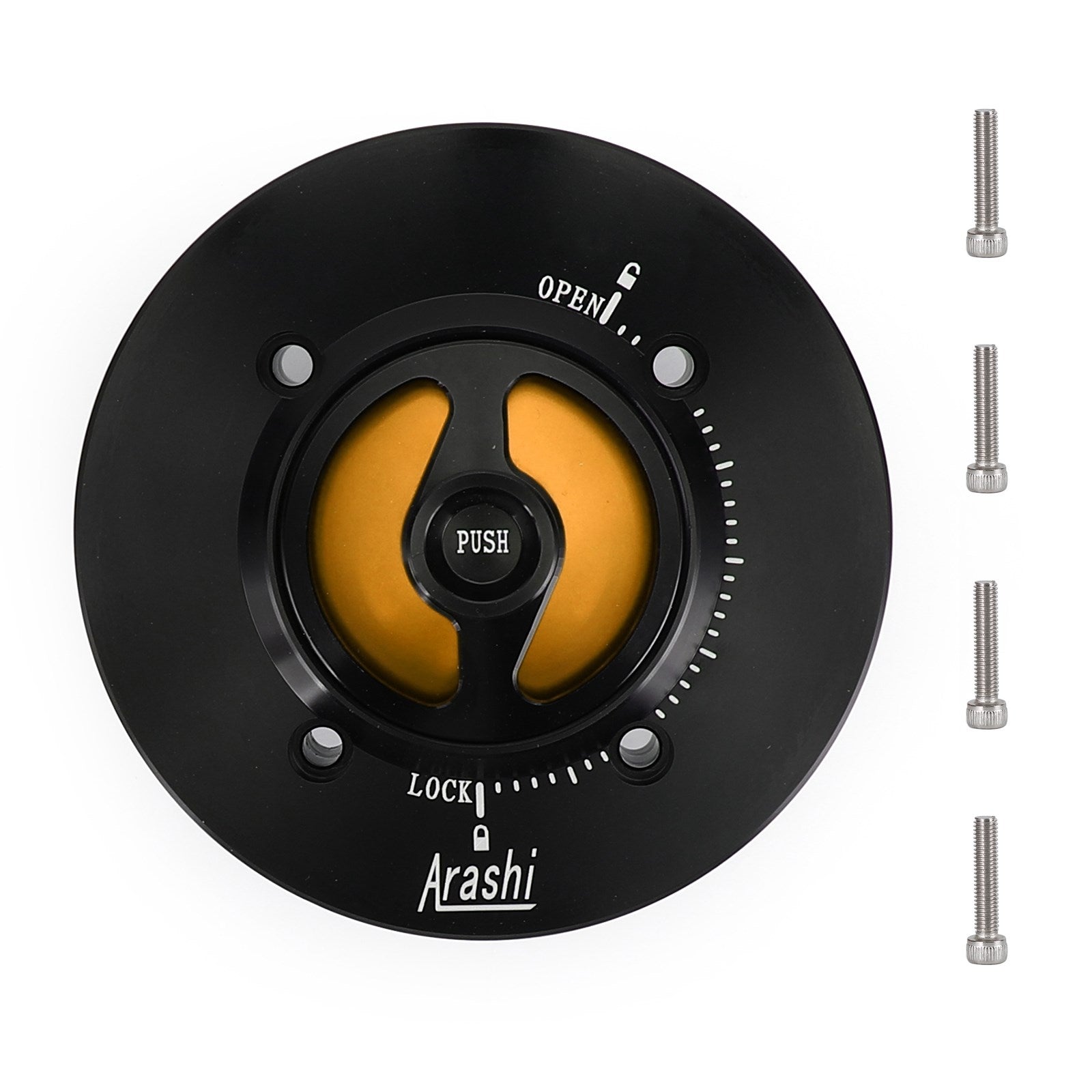 CNC Keyless Fuel Gas Tank Cap Black Fit For Kawasaki EX400 NINJA 400 2018-2019