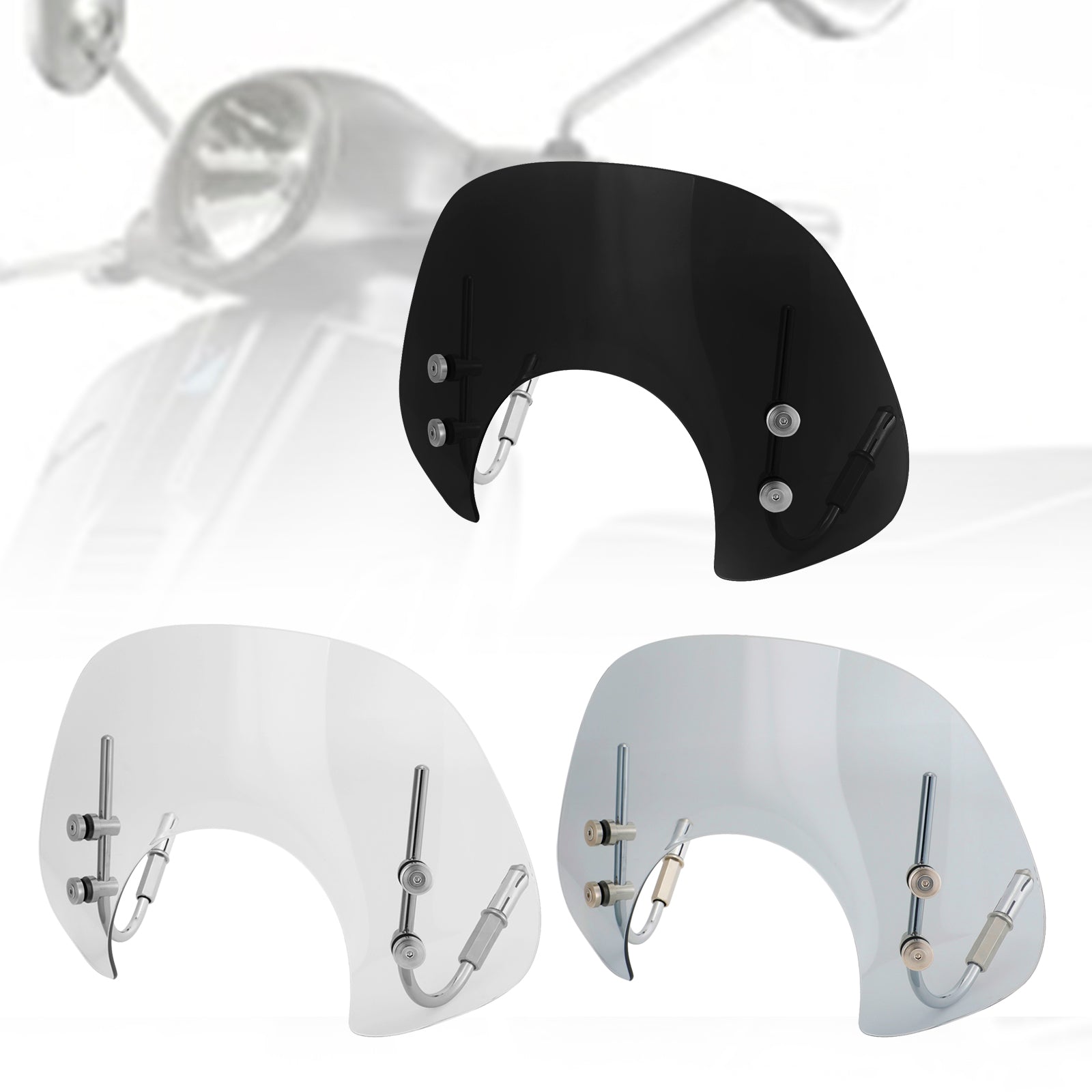 Černé sklo predného skla pre Vespa GTS250 GTS300 2017-2022