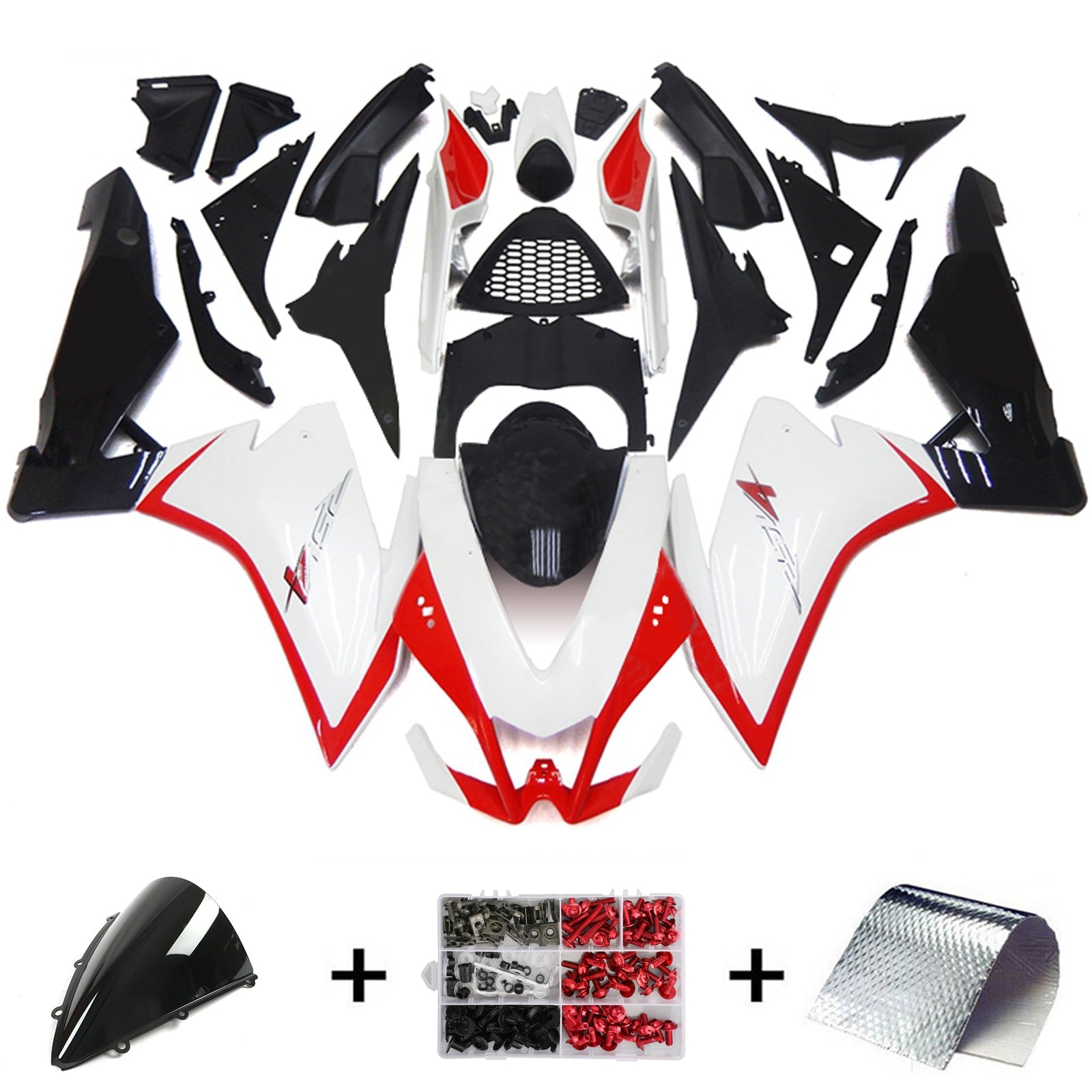 2009-2015 Aprilia RSV4 1000 Kit de carénage Kit de carrosserie Plastique Abs