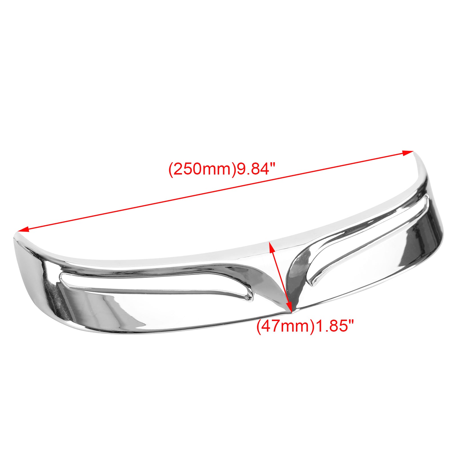 Chrome Rear Fender Edge Trim Tip Trailing Fit For Fat Boy FLSTF 2007-2017